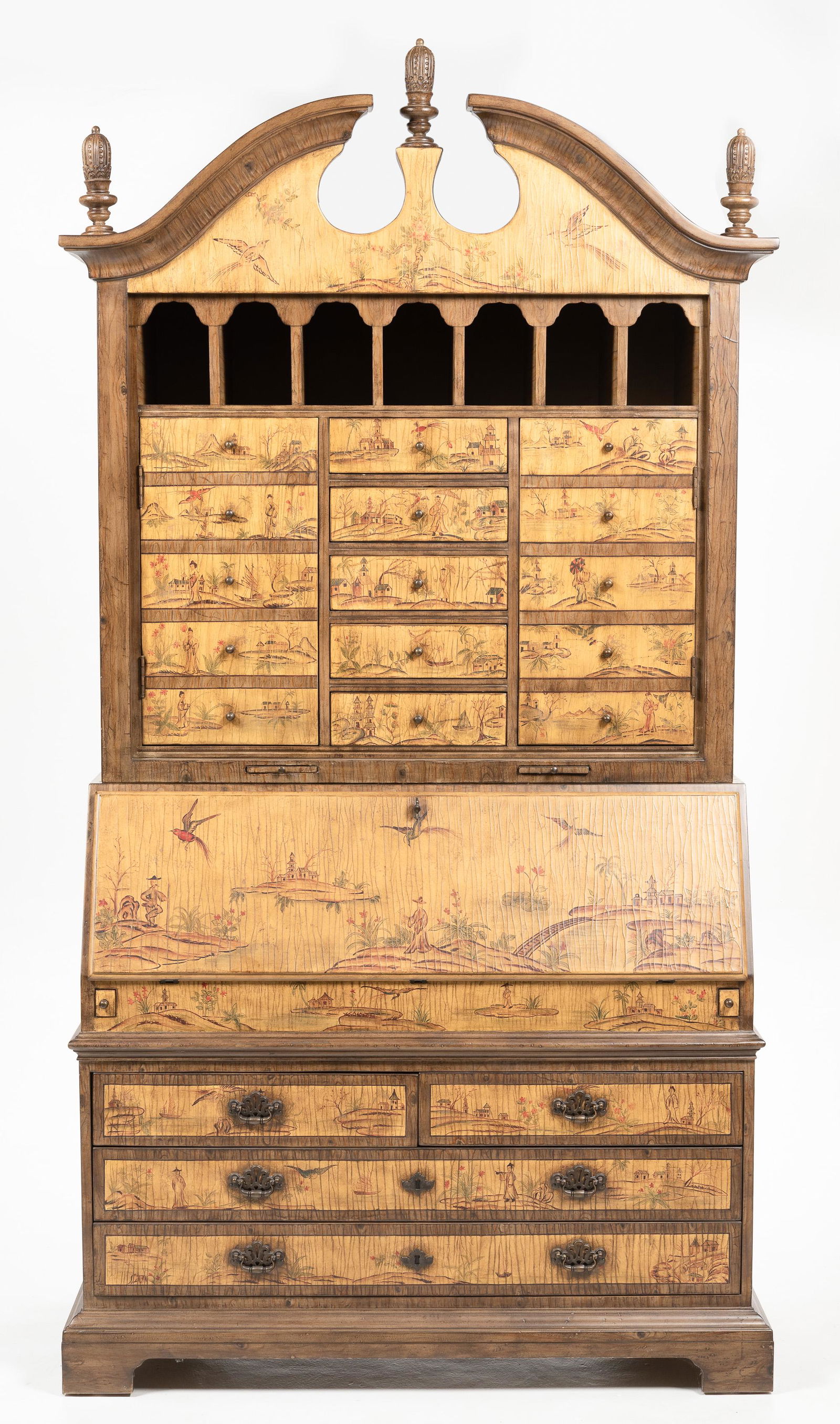 Chinoiserie Secretary Desk Distressed Finish (1 of 12)