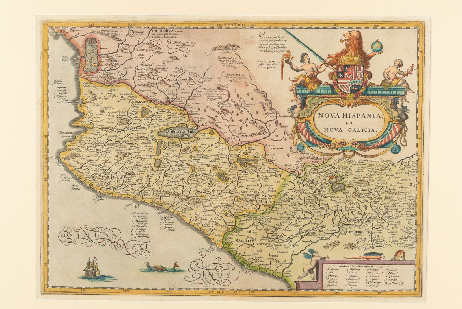Jansson 1647 Map of Mexico (1 of 3)
