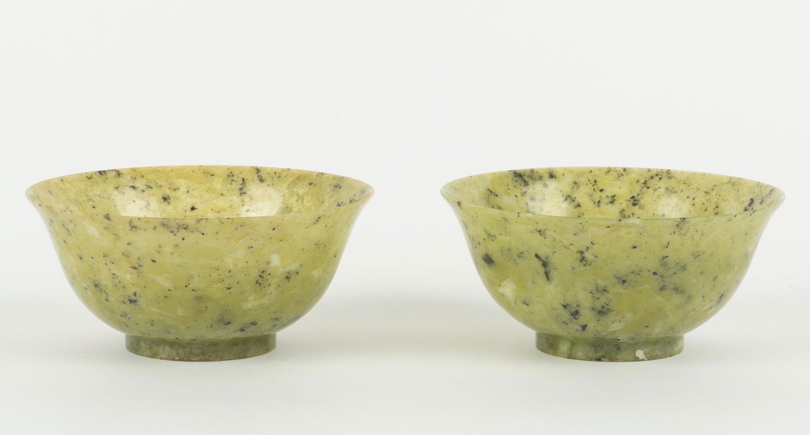 Pair of Spinach Jade Bowls (1 of 9)