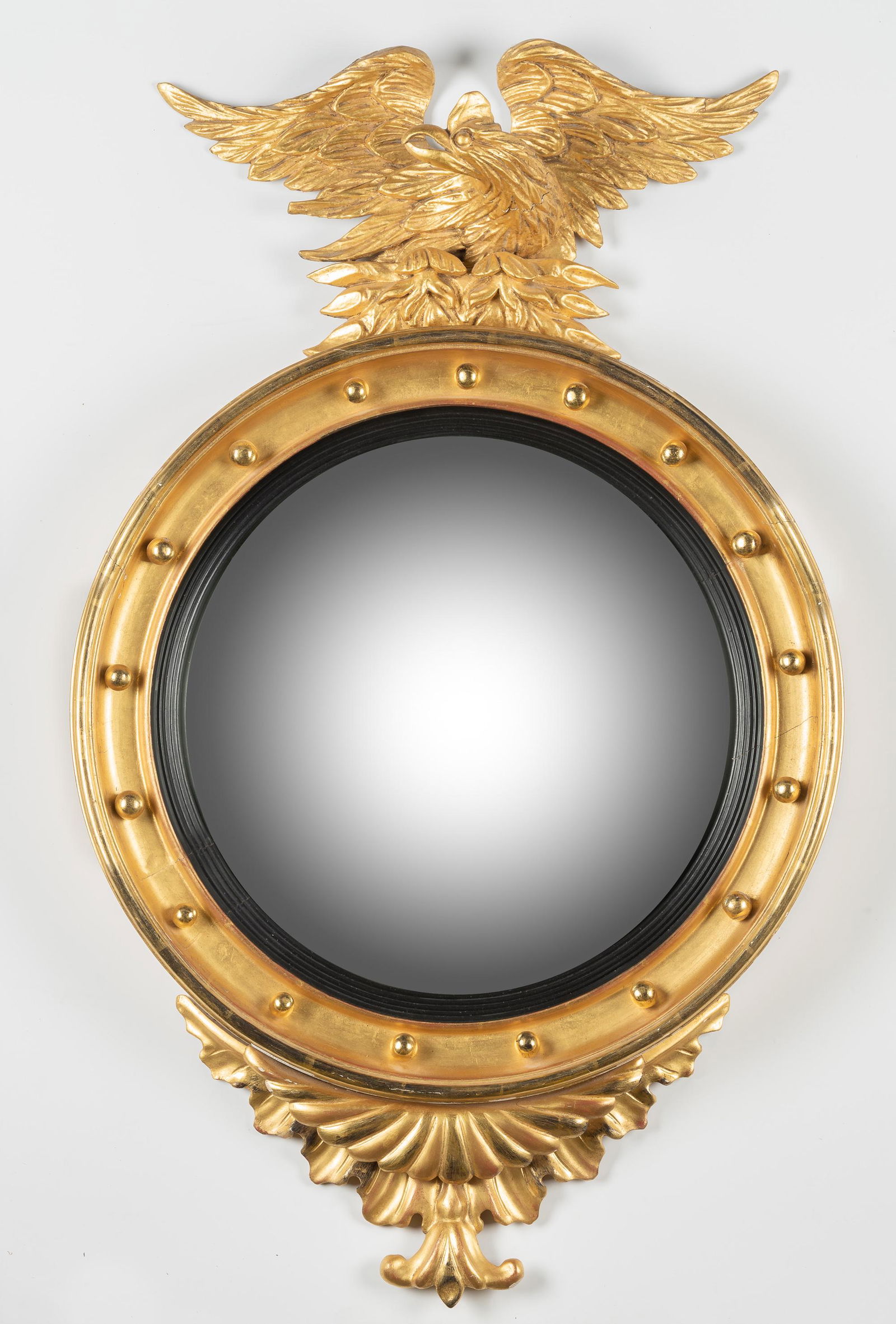 19th Century Federal Eagle Bullseye Mirror (1 of 7)