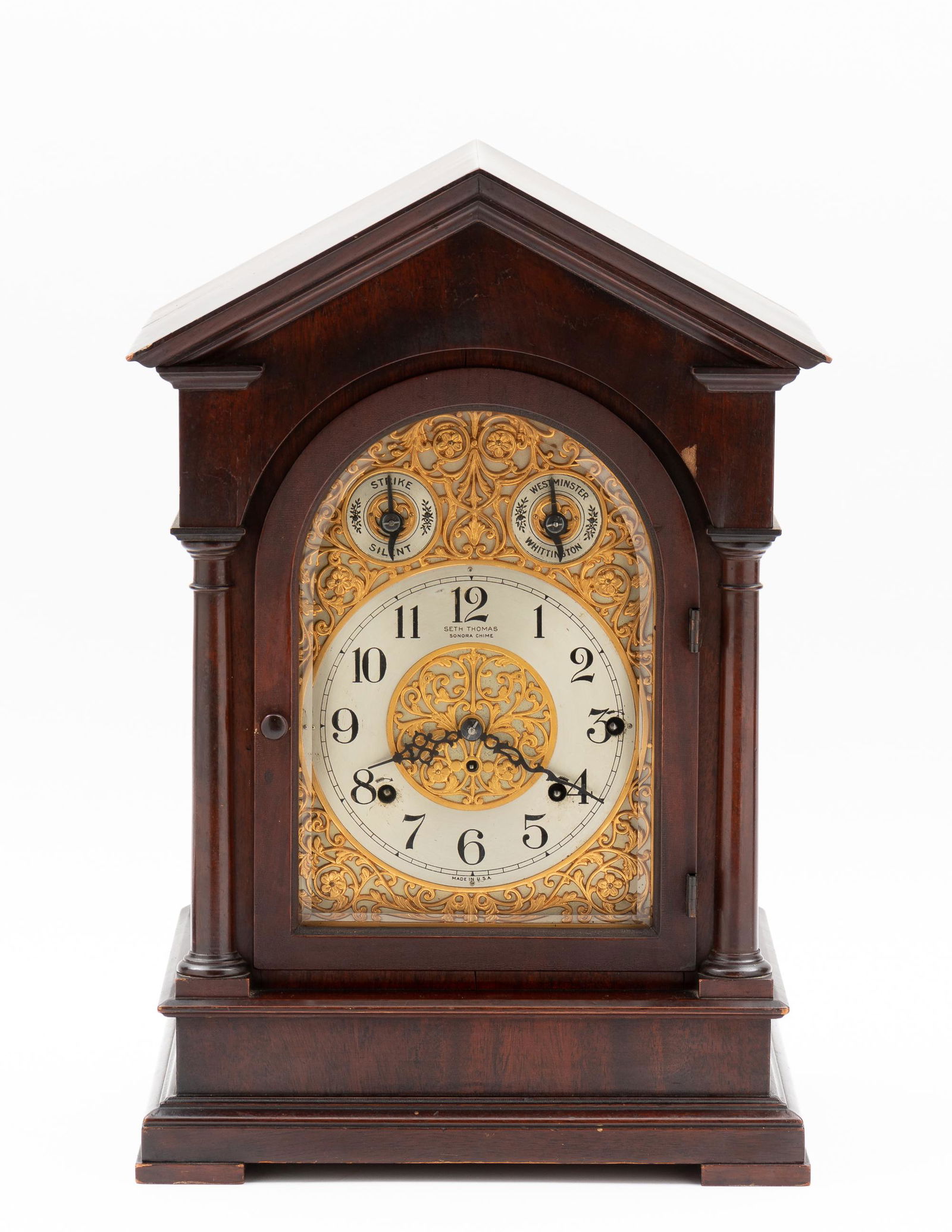Seth Thomas Antique Grand 8 Chime Mantle Clock (1 of 9)