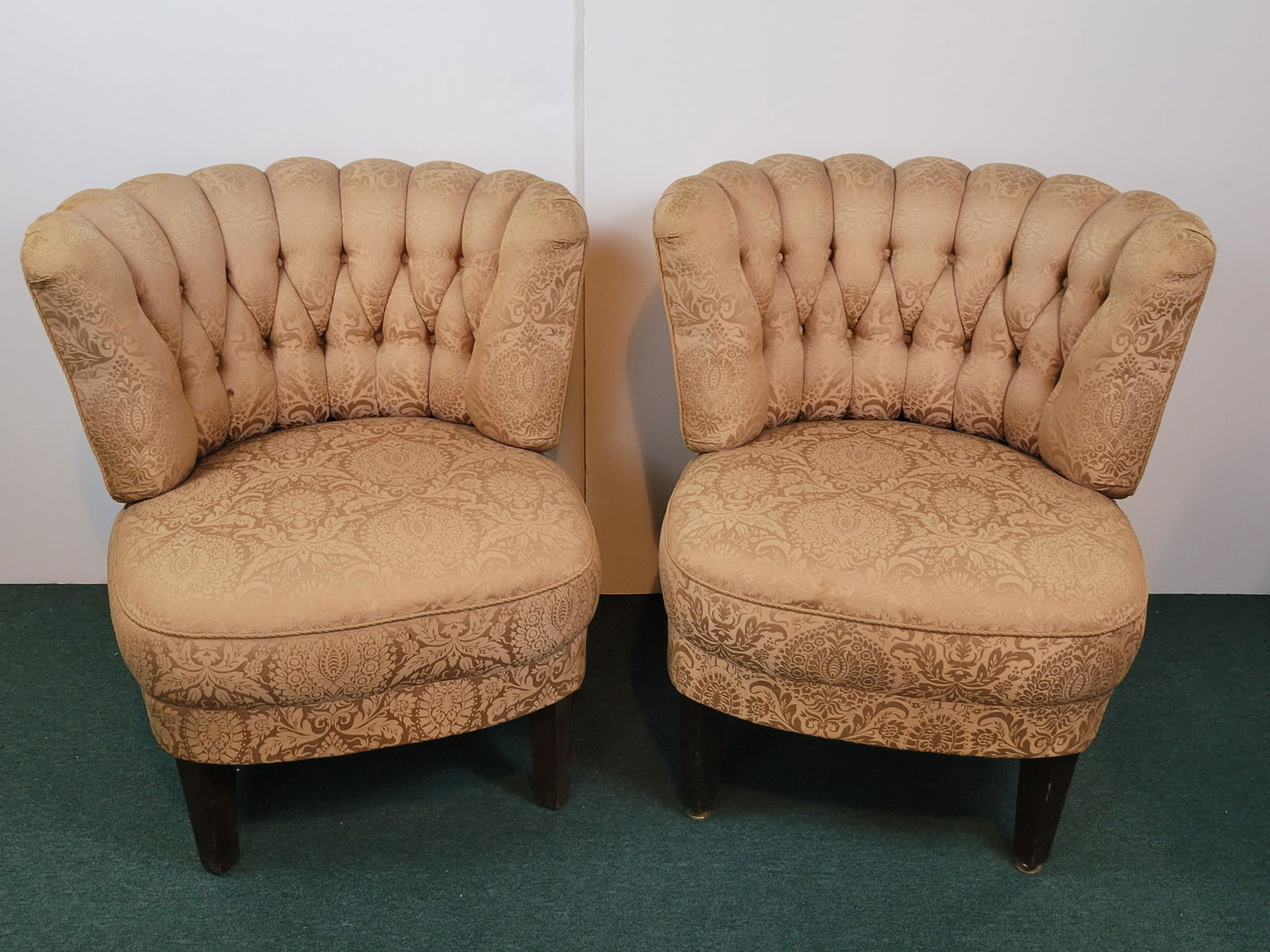Pair Of Tufted Side Chairs (1 of 3)