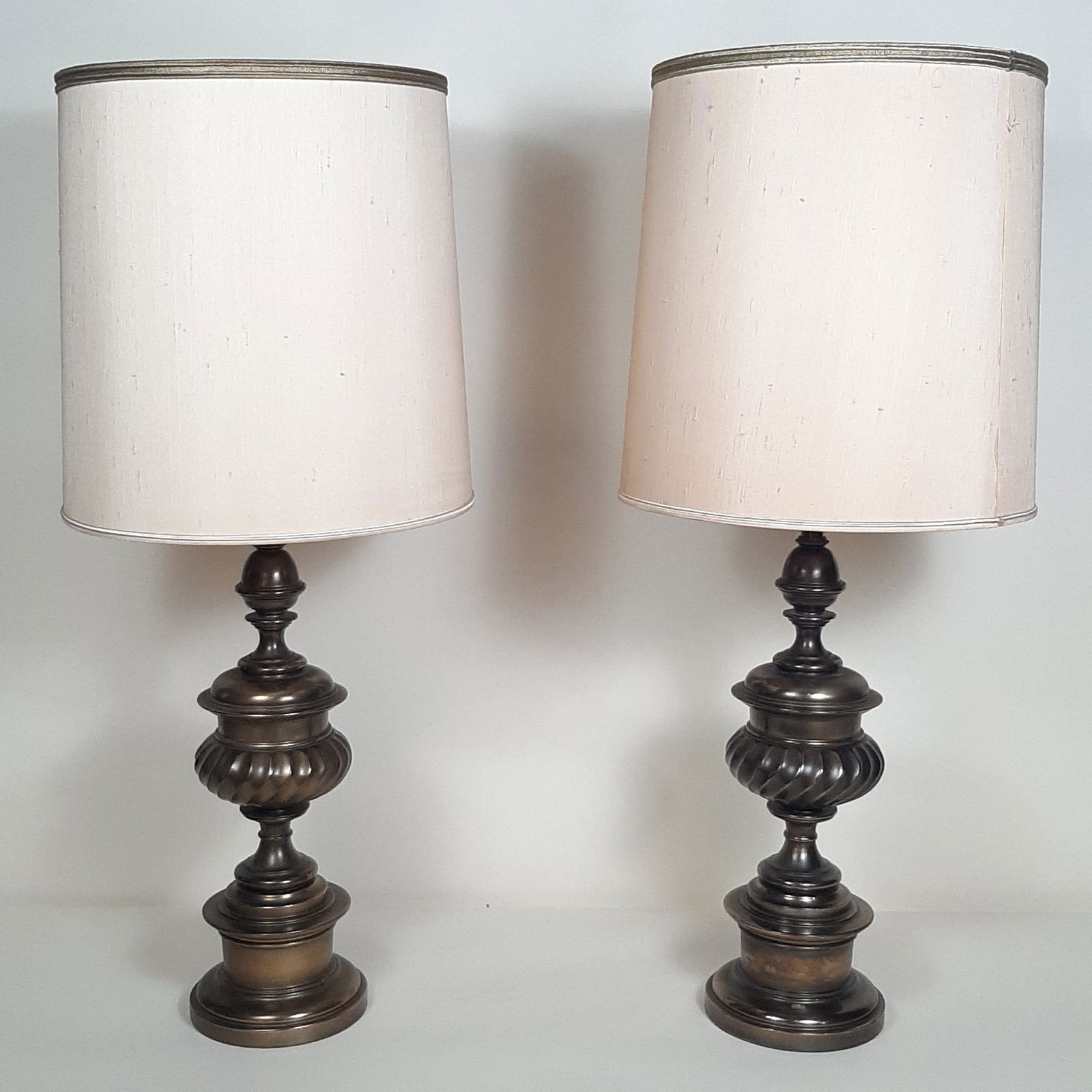 Pr Vintage Stiffel Brass Lamps (1 of 1)
