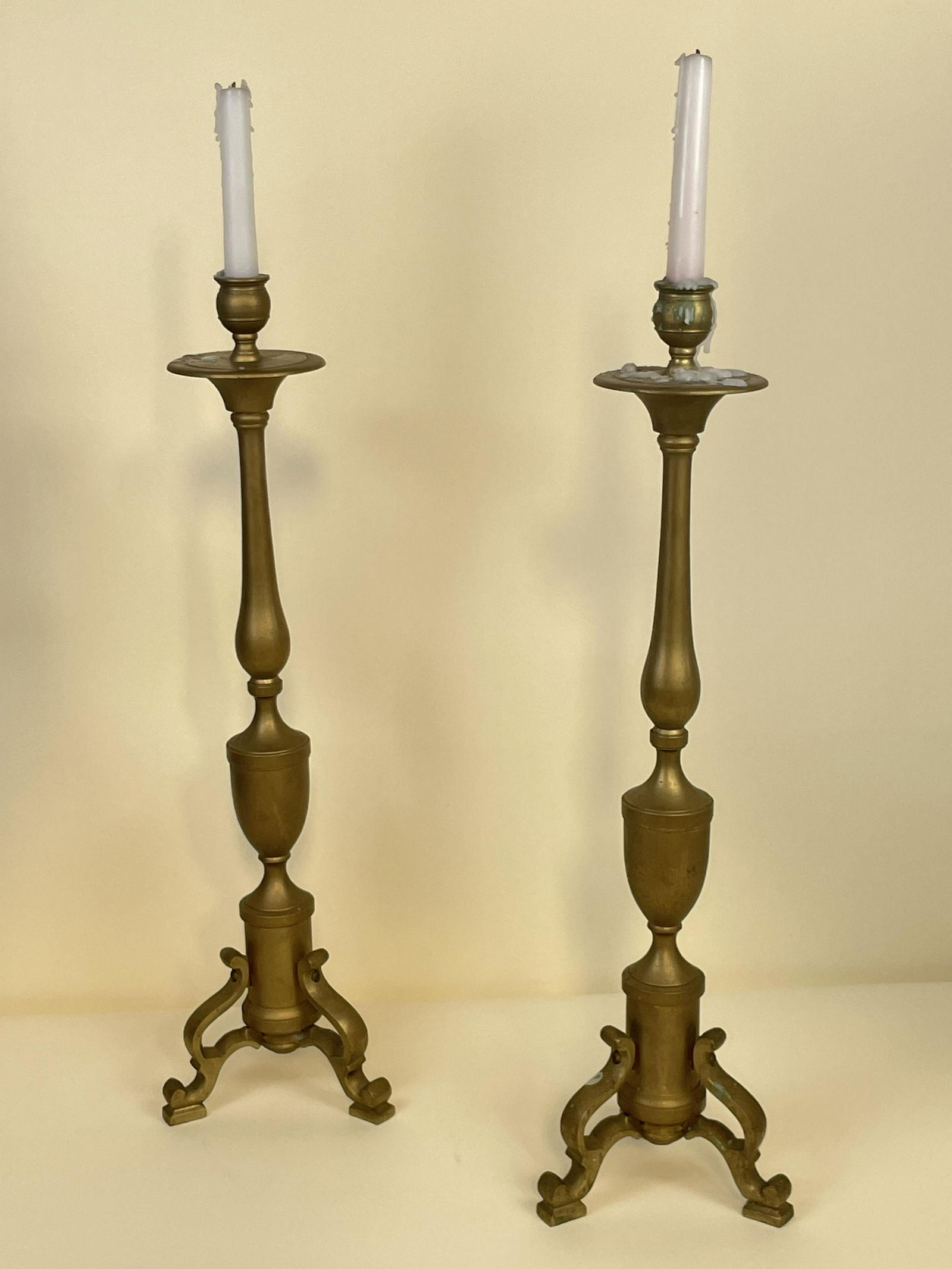 Pair of Brass Candle Stick Holders (1 of 3)