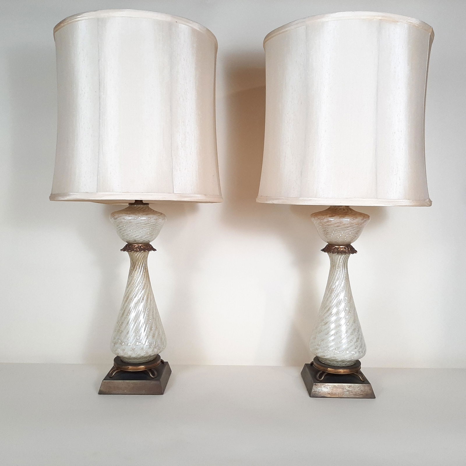 Pr Murano Glass Table Lamps (1 of 2)