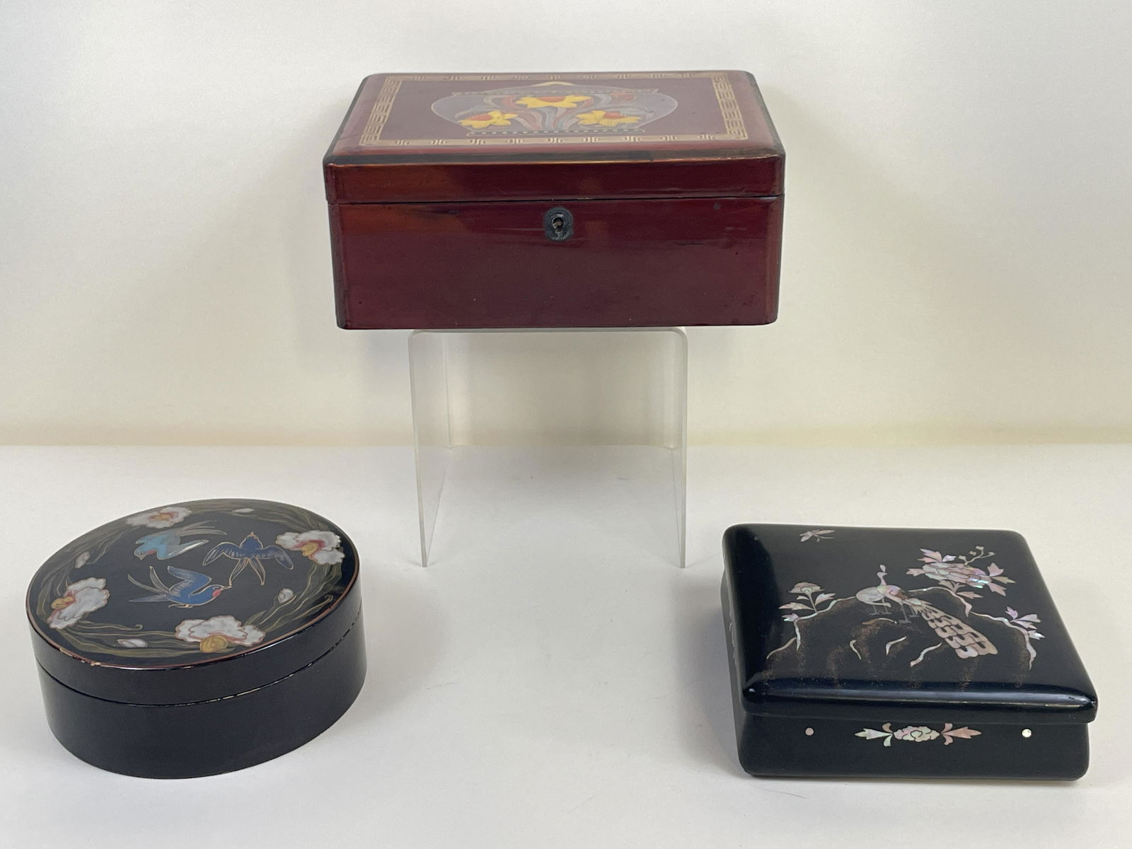 3 Asian Boxes incl Mother of Pearl (1 of 5)