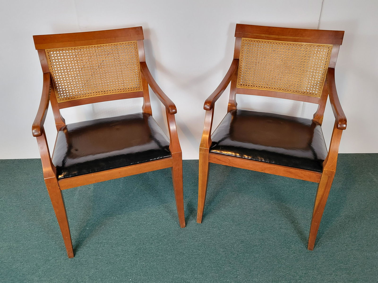 Pair Of Cane Back Chairs (1 of 2)
