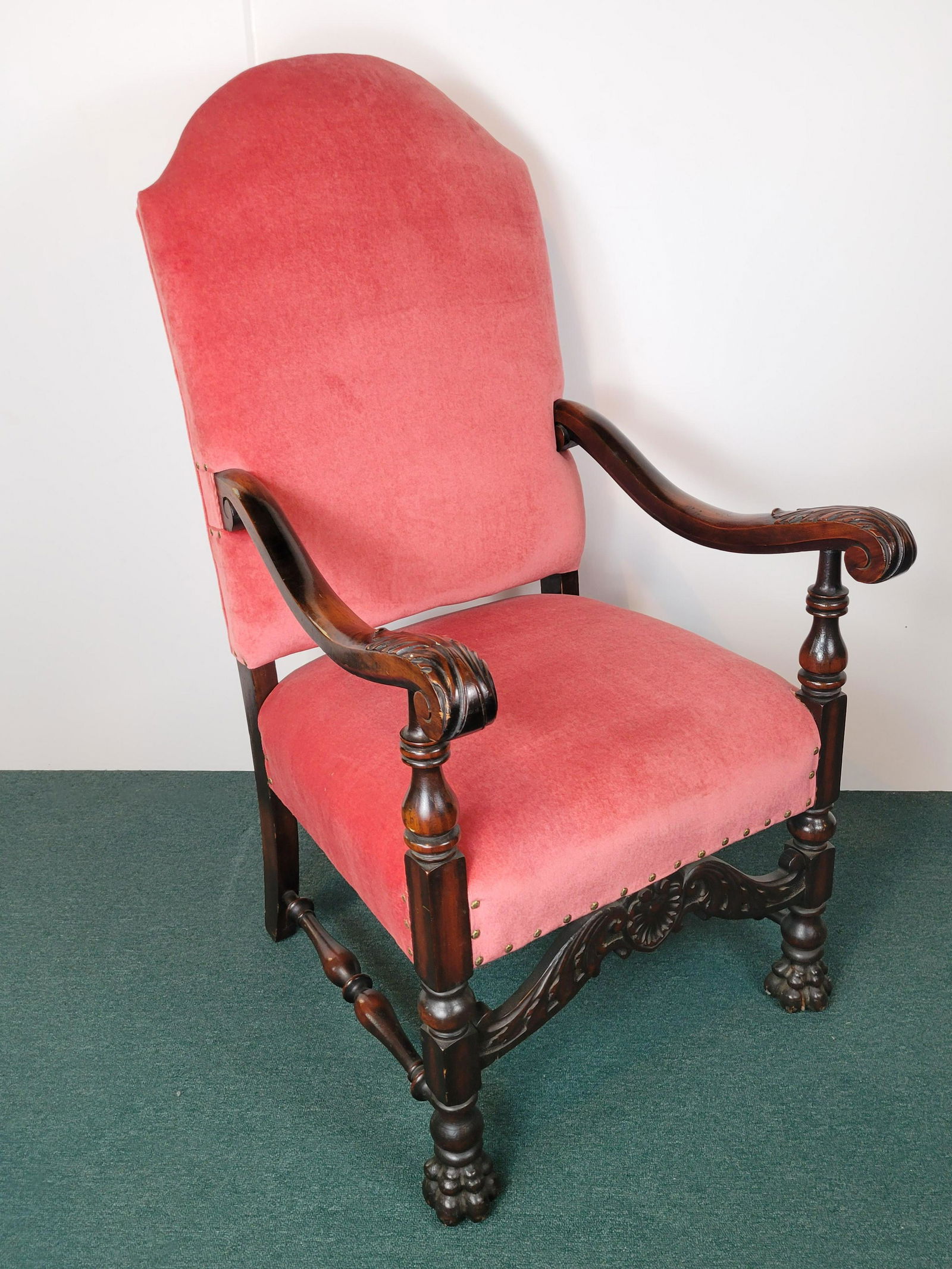 Victorian Carved Arm Chair (1 of 3)