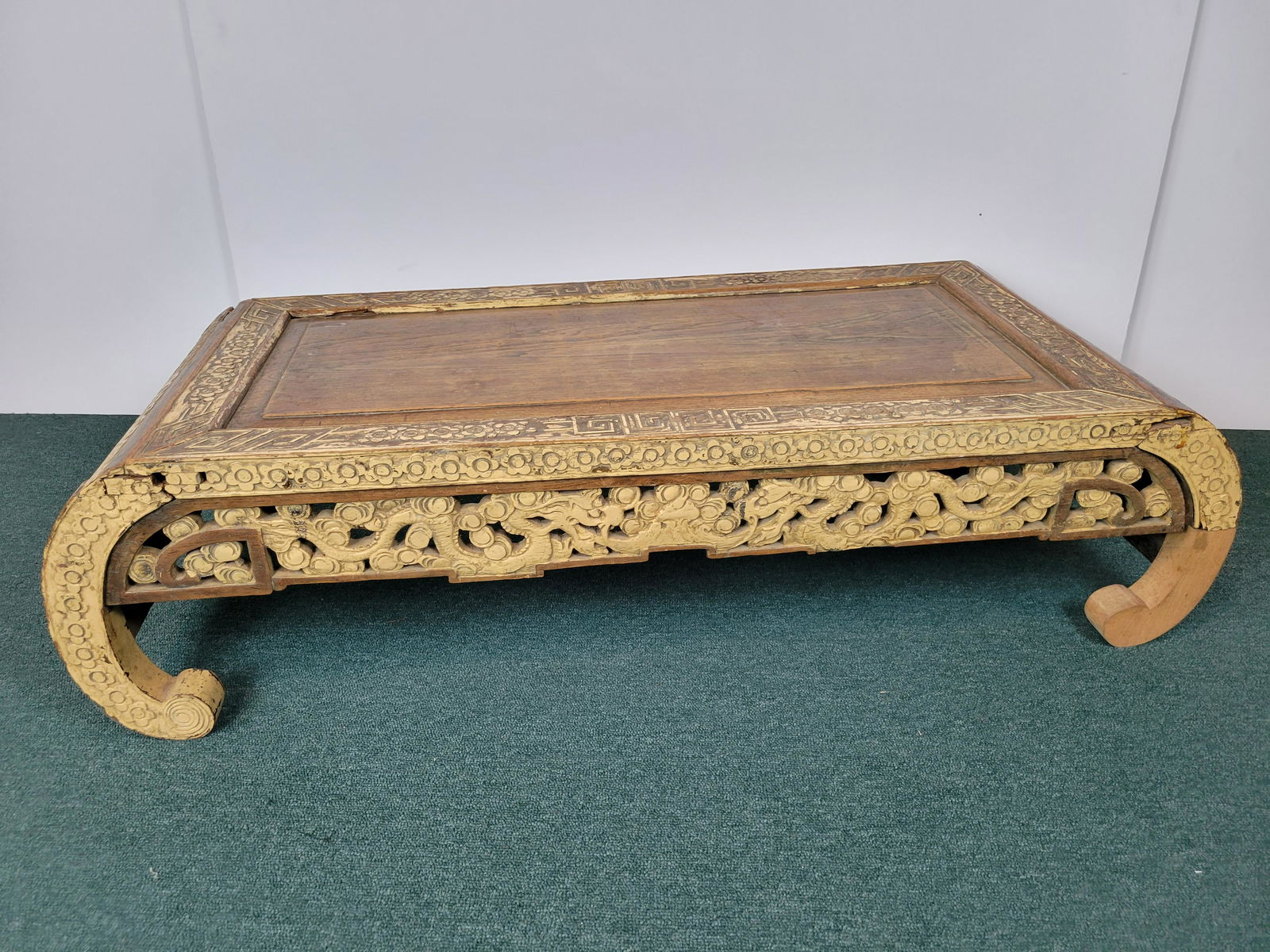Asian Carved Low Table (1 of 3)