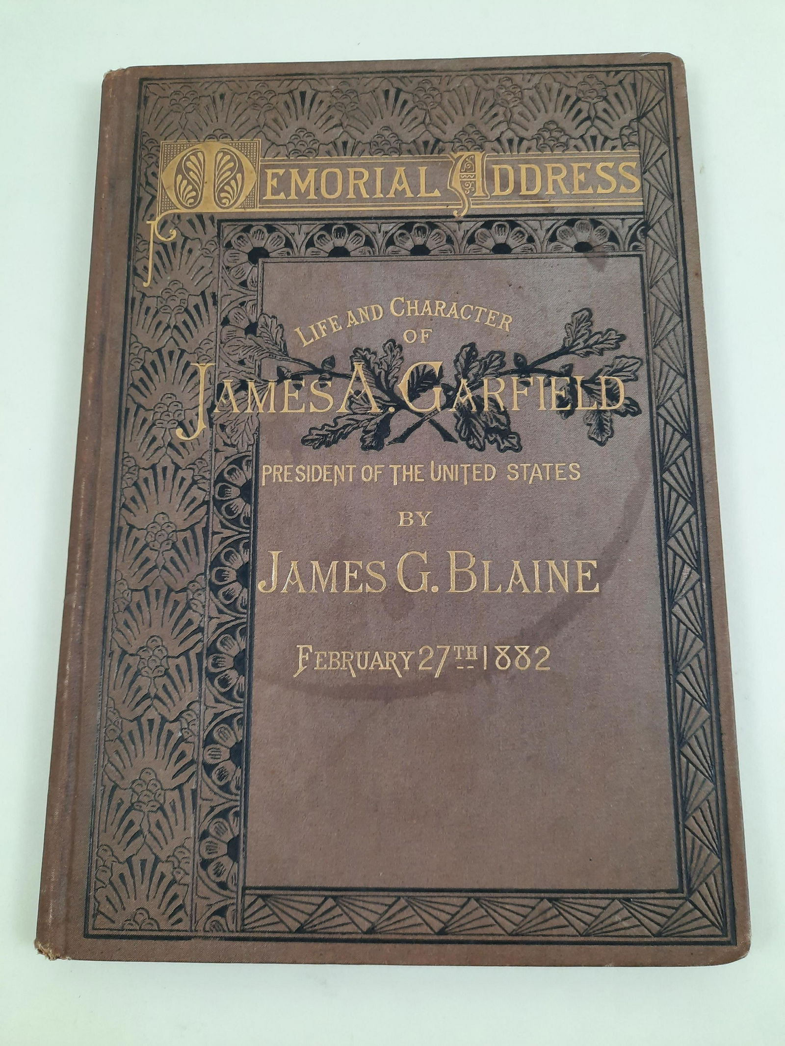 Memorial Address of Garfield by James G. Blaine (1 of 3)
