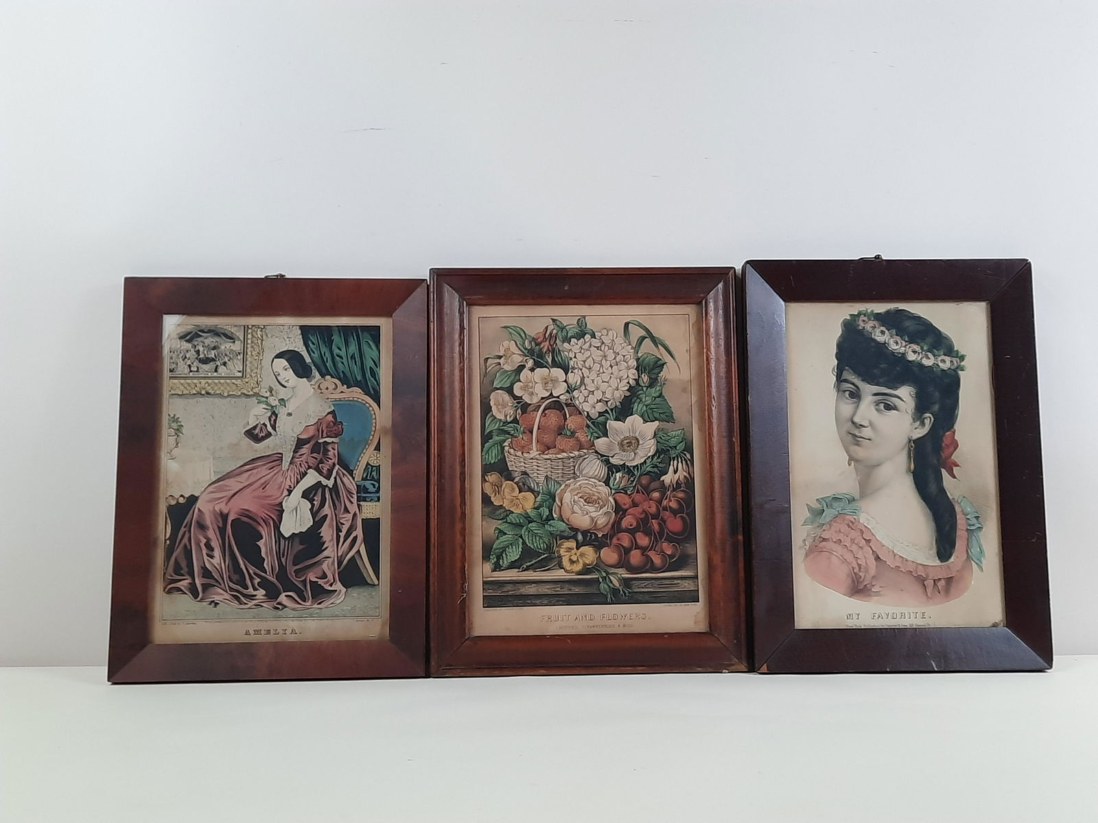 2 Currier & Ives and 1 N. Currier Prints (1 of 7)