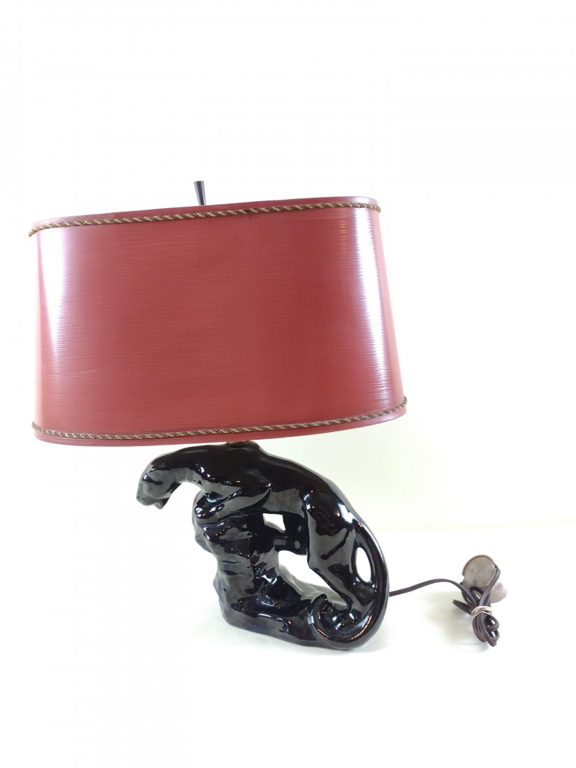 Vintage Crouching Panther Table Lamp (1 of 3)