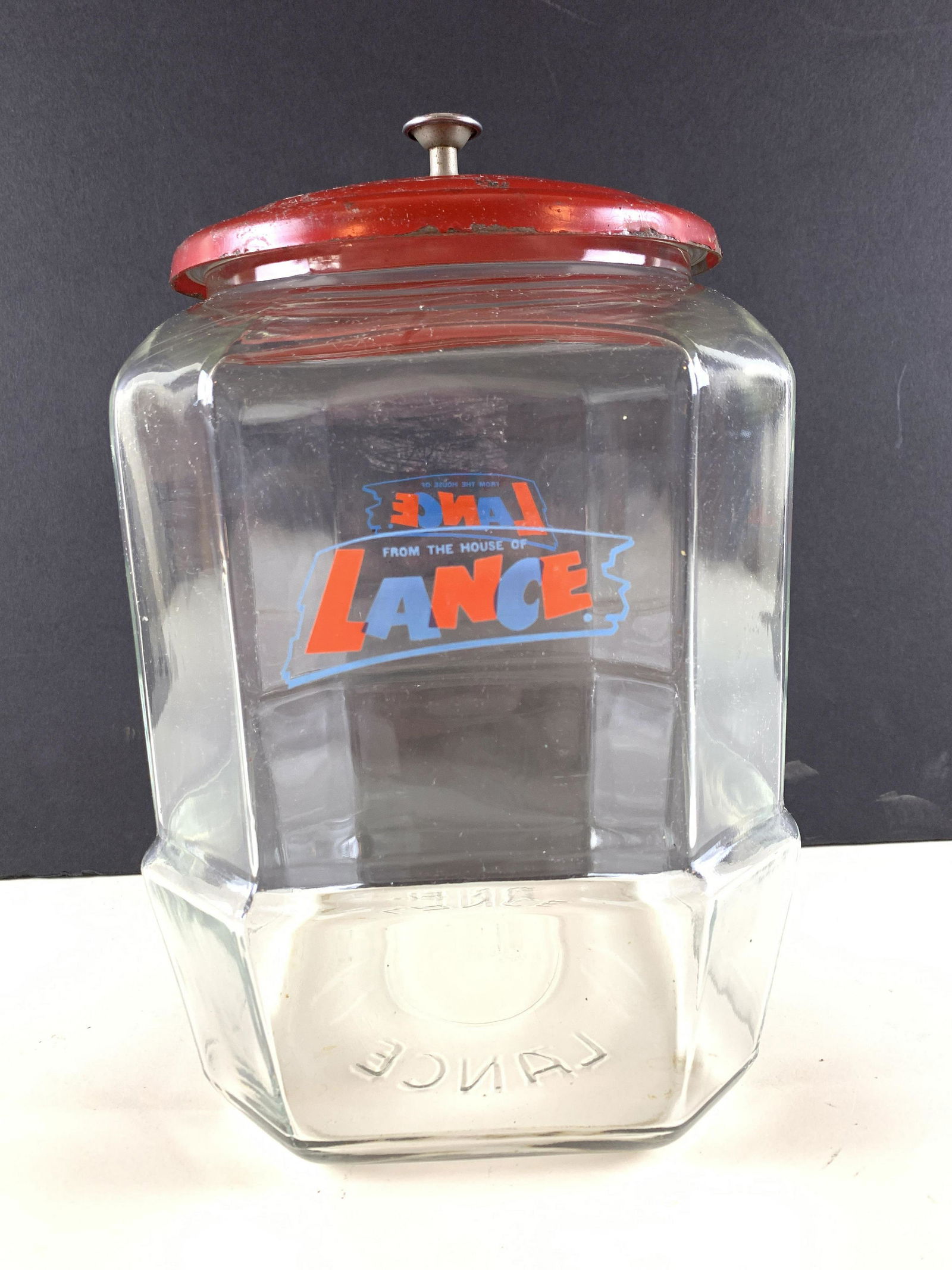 Vintage Lance Advertising Countertop Jar (1 of 3)