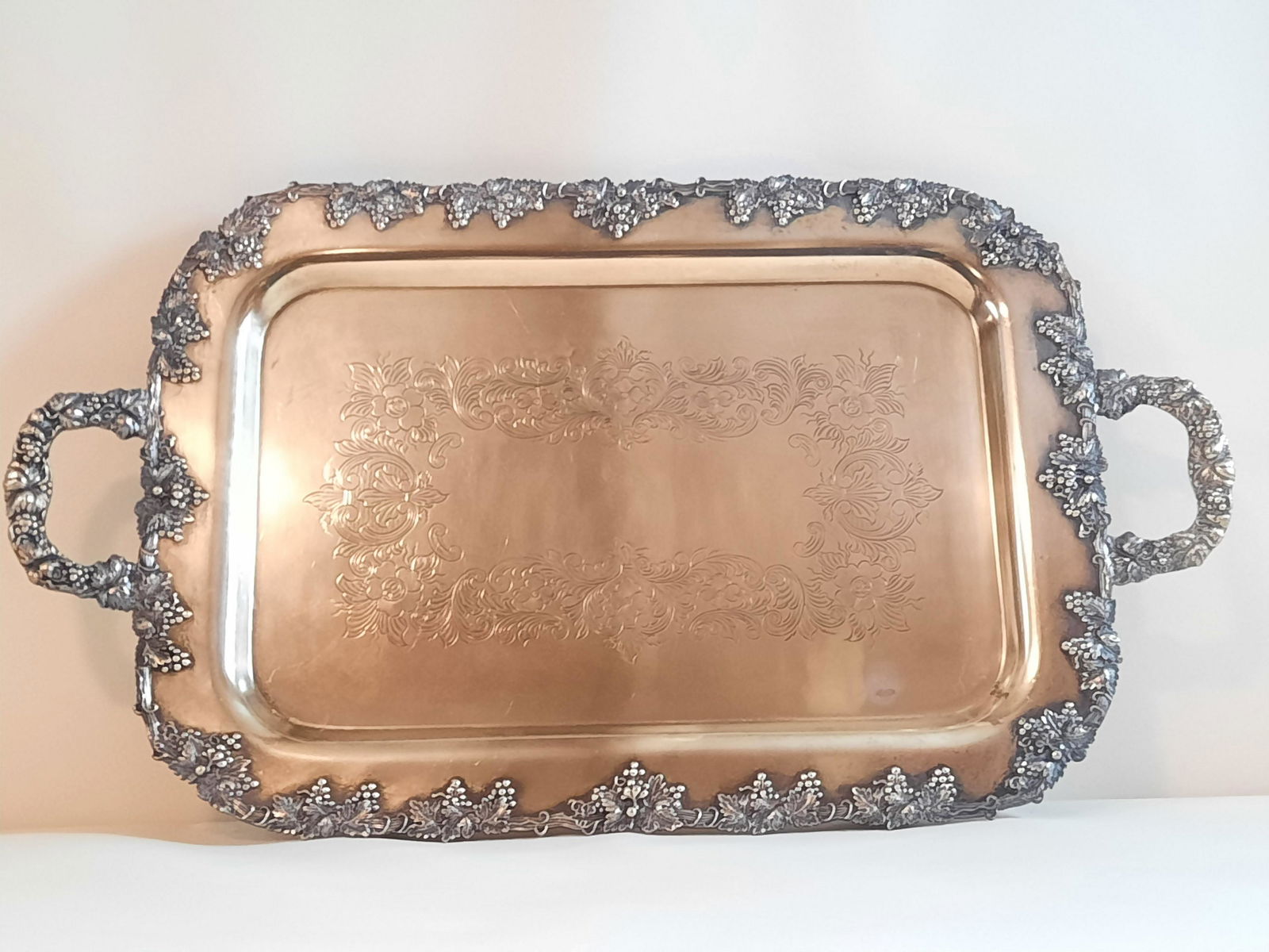 Footed Silverplate Tray (1 of 5)