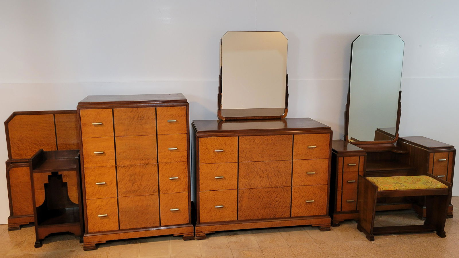 5 Pc Art Deco Bedroom Set (1 of 4)