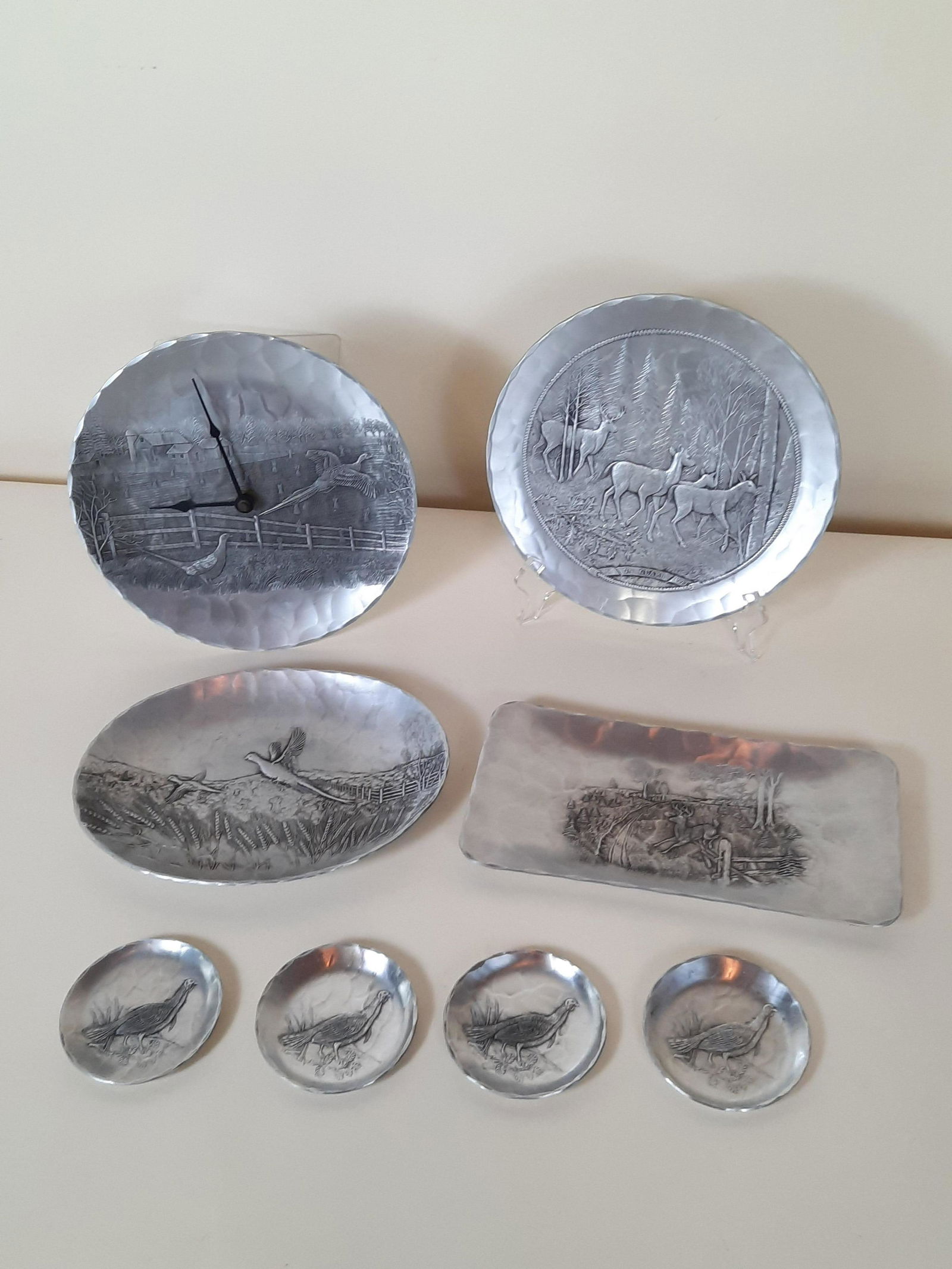 8 Pcs Wendell August Forge incl Game Birds & Deer (1 of 6)