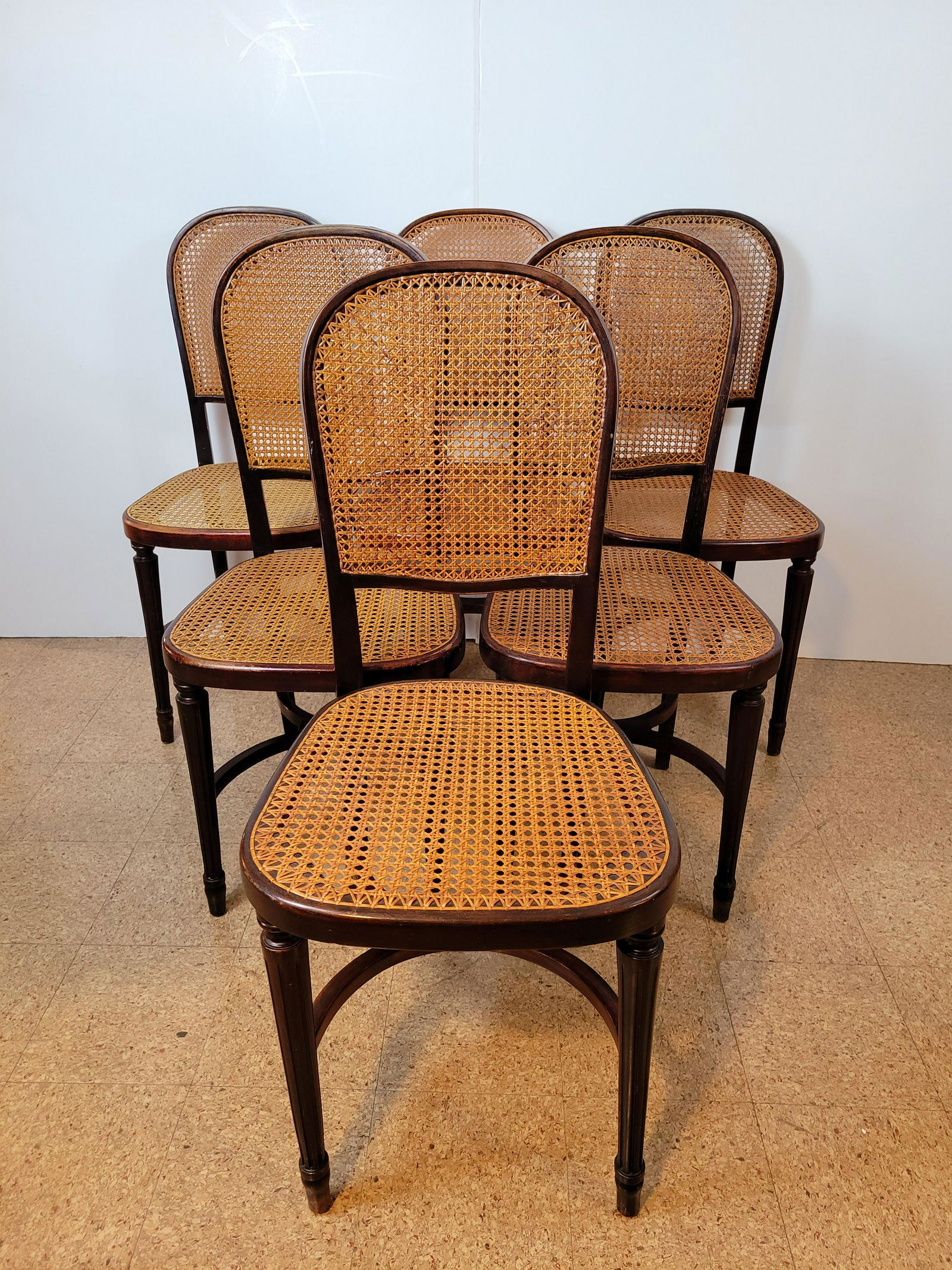 6 Jacob Joseph Kohn Cane Seated Chairs (1 of 2)