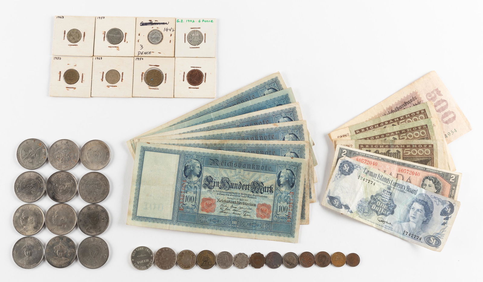 41 World Coins & Paper Currency (1 of 11)