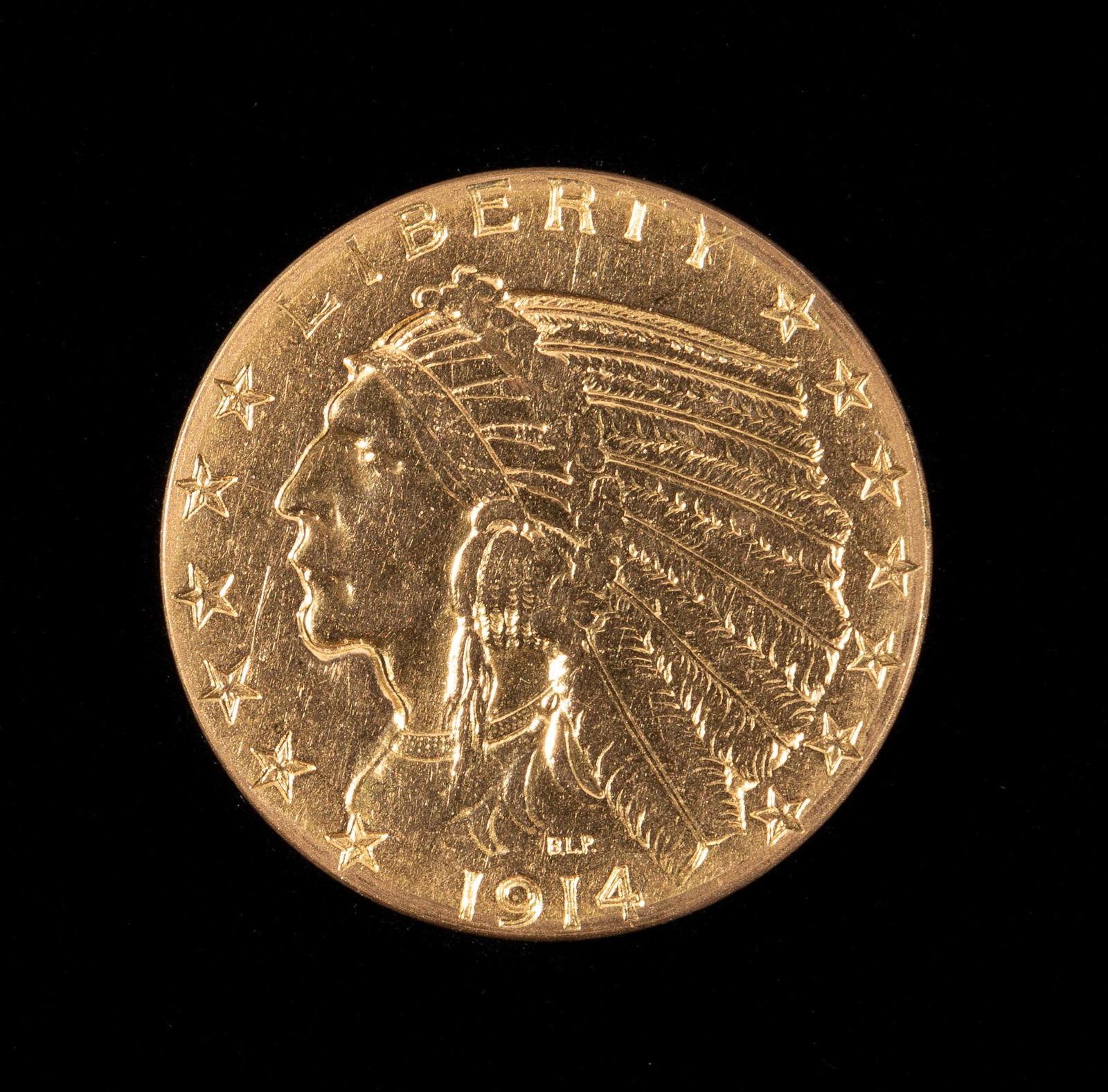 1914 Gold Indian Head Half Eagle (1 of 2)