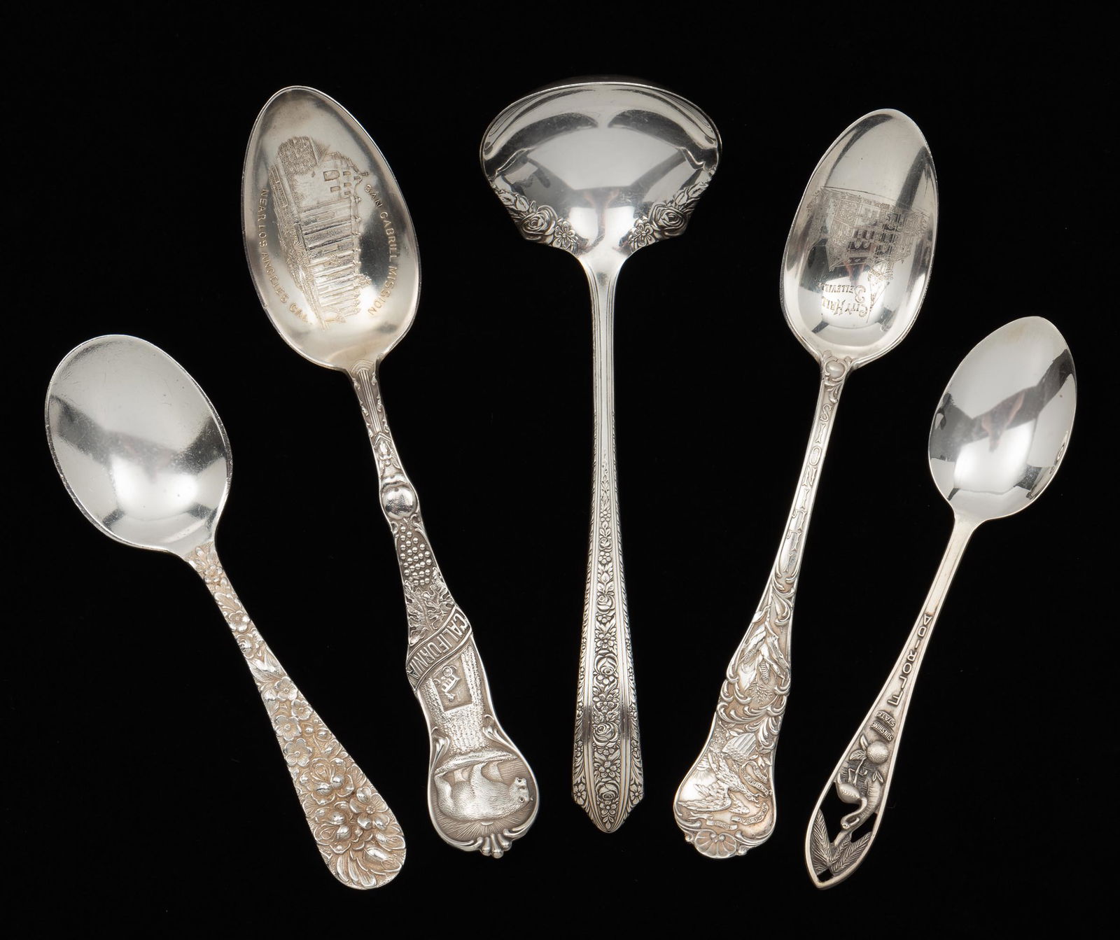5 Sterling Spoons incl Wallace & Stieff (1 of 20)