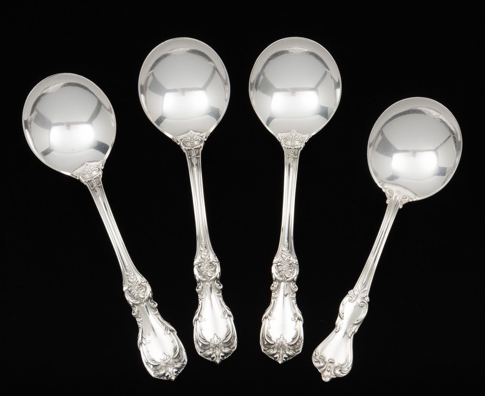 4 Reed & Barton Sterling Soup Spoons (1 of 9)
