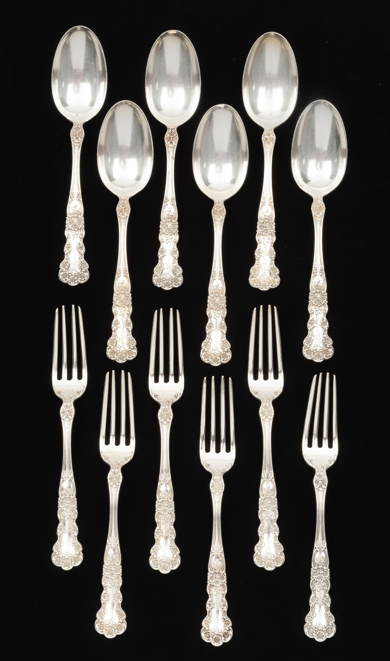 12 Pcs Gorham Buttercup Sterling Flatware (1 of 9)