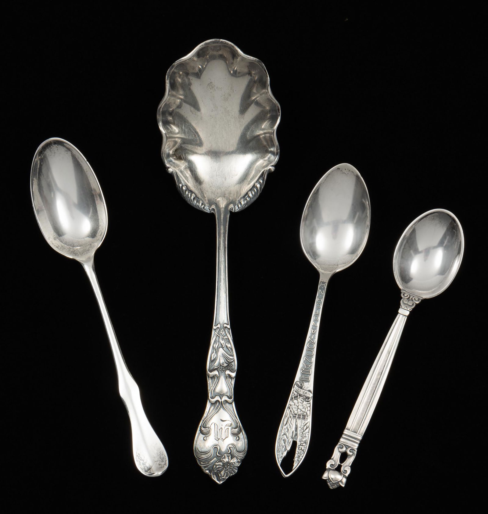 4 Sterling Spoons Incl Georg Jensen (1 of 15)