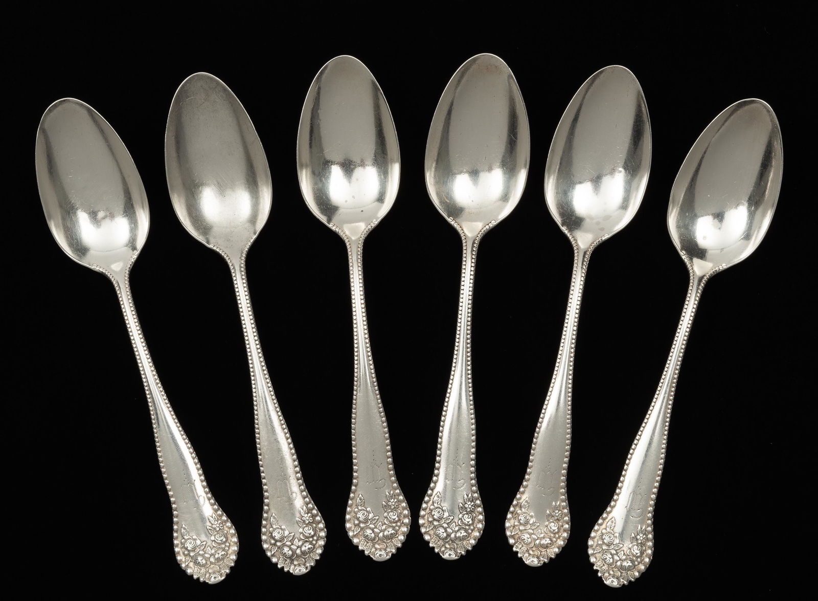 6 Gorham Lancaster Sterling Teaspoons (1 of 5)