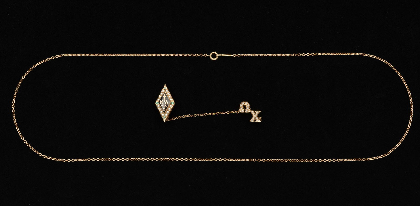 14K Chain & Fraternal Pin (1 of 5)