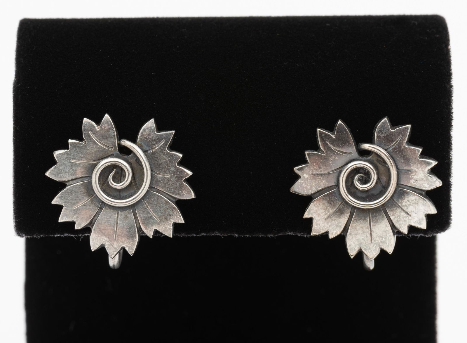 George Jensen Sterling Earrings in Original Case (1 of 4)