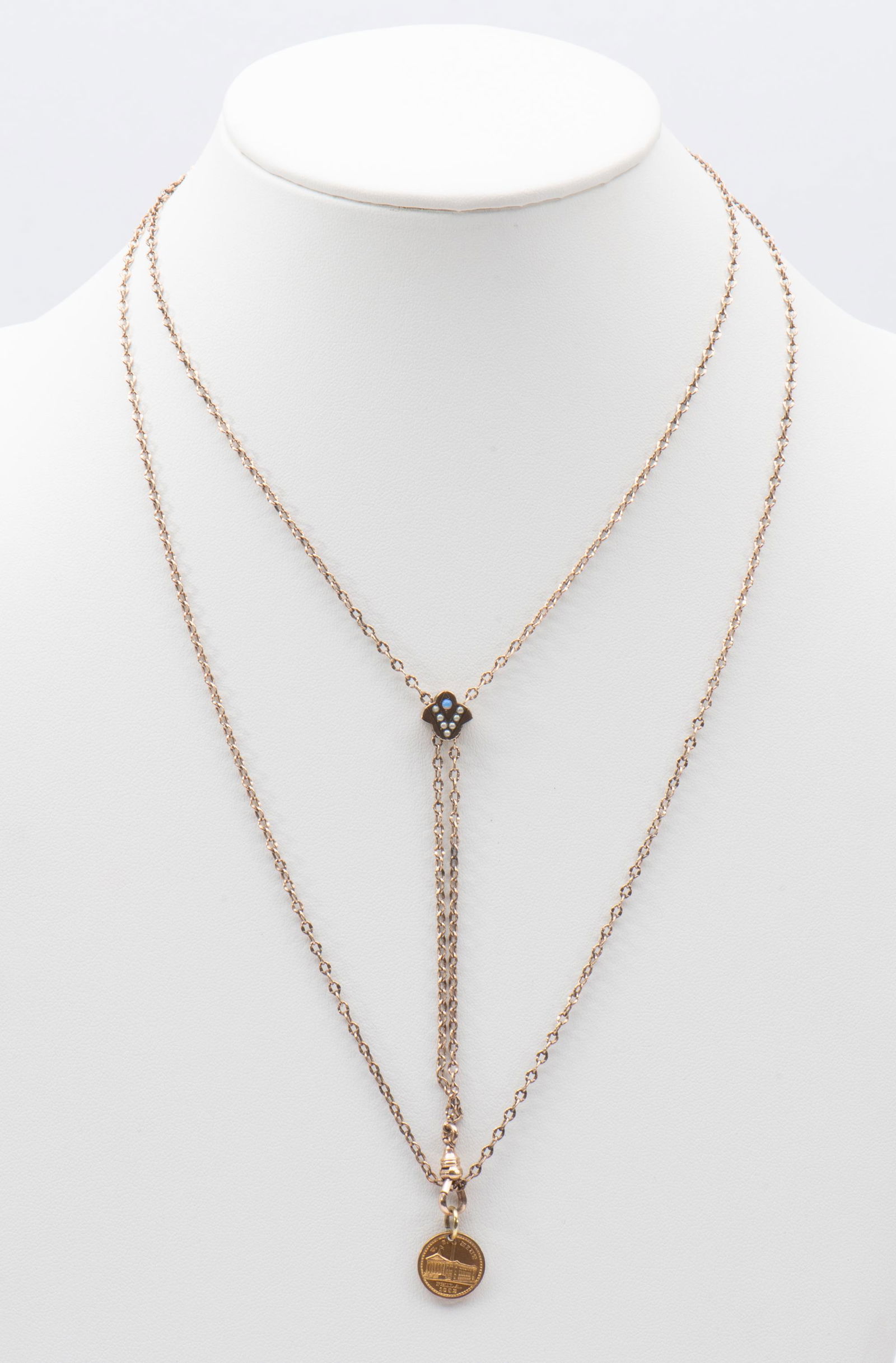 Victorian Slide Chain with U.S. Mint Token (1 of 5)