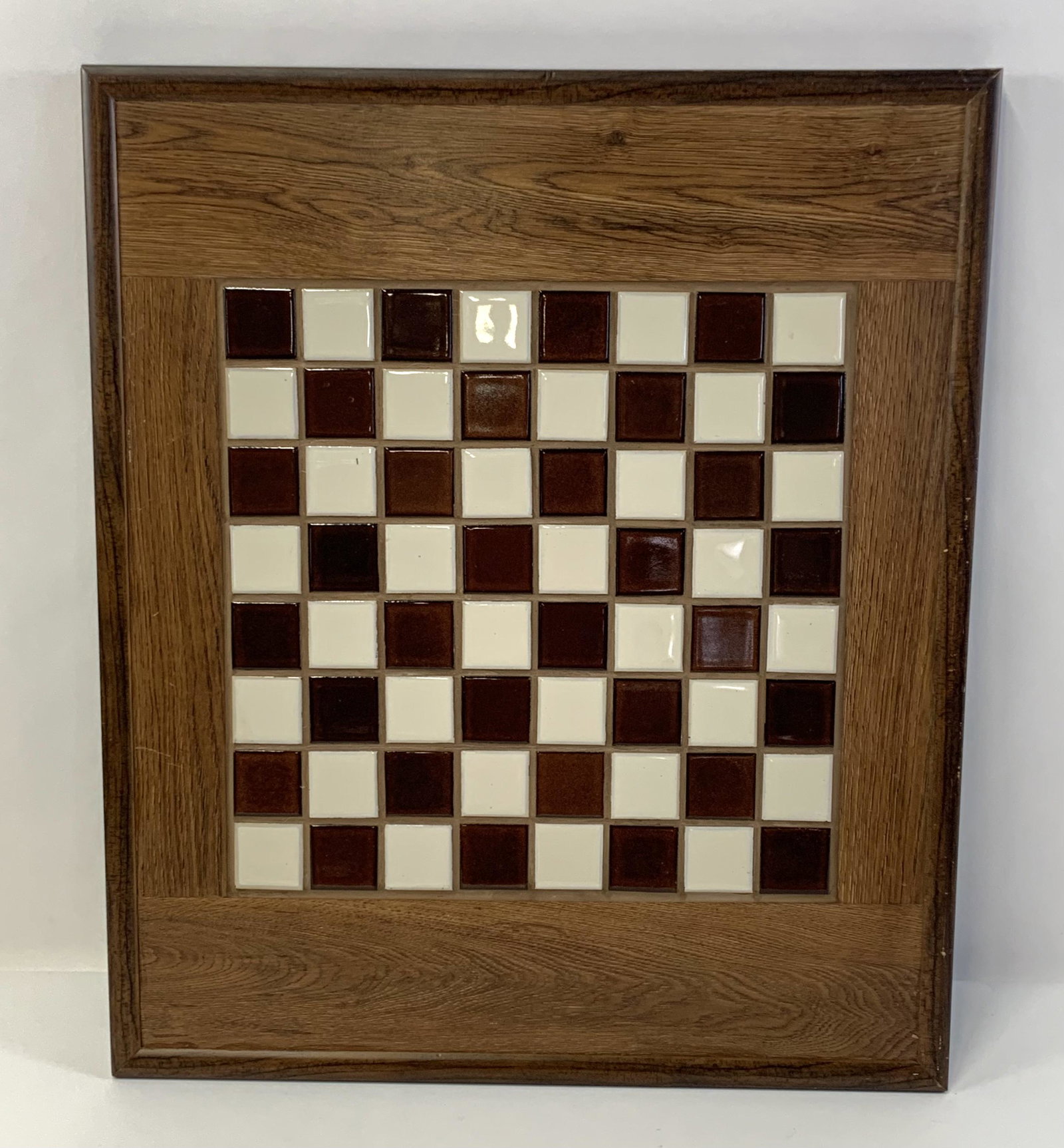 Wood & Tile Game Board: 22-3/4” wide x 26-3/4” high. IMPORTANT: Before bidding, please read the terms and conditions. When you registered for the auction you agreed to these terms and will be required to comply with them