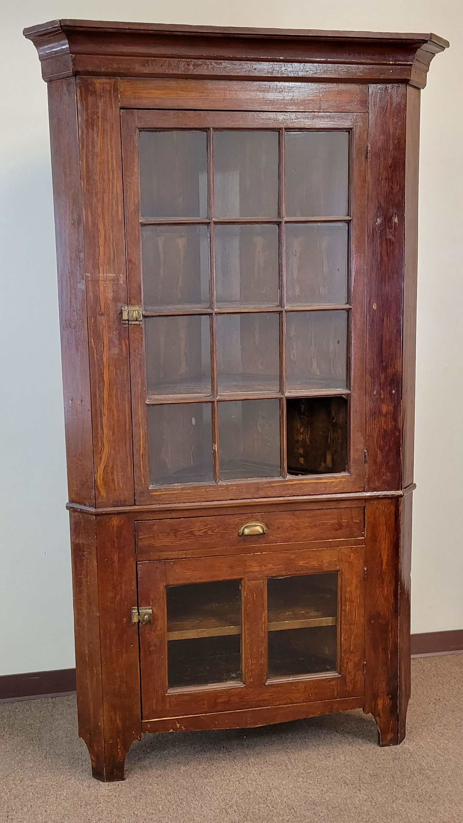 Two Part Corner Cabinet (1 of 9)