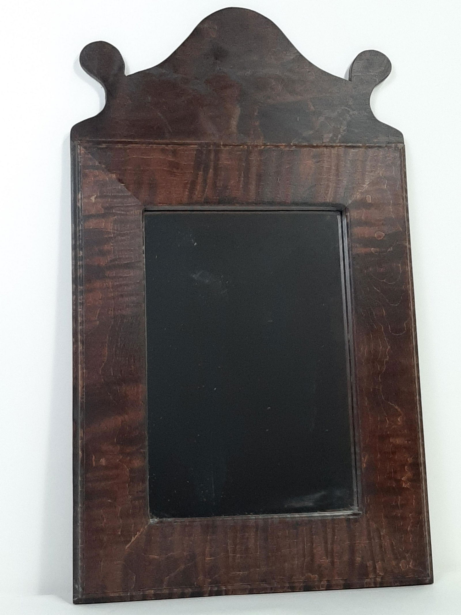 Antique Mirror: 11" wide X 18" high. IMPORTANT: Before bidding, please read the terms and conditions. When you registered for the auction you agreed to these terms and will be required to comply with them.