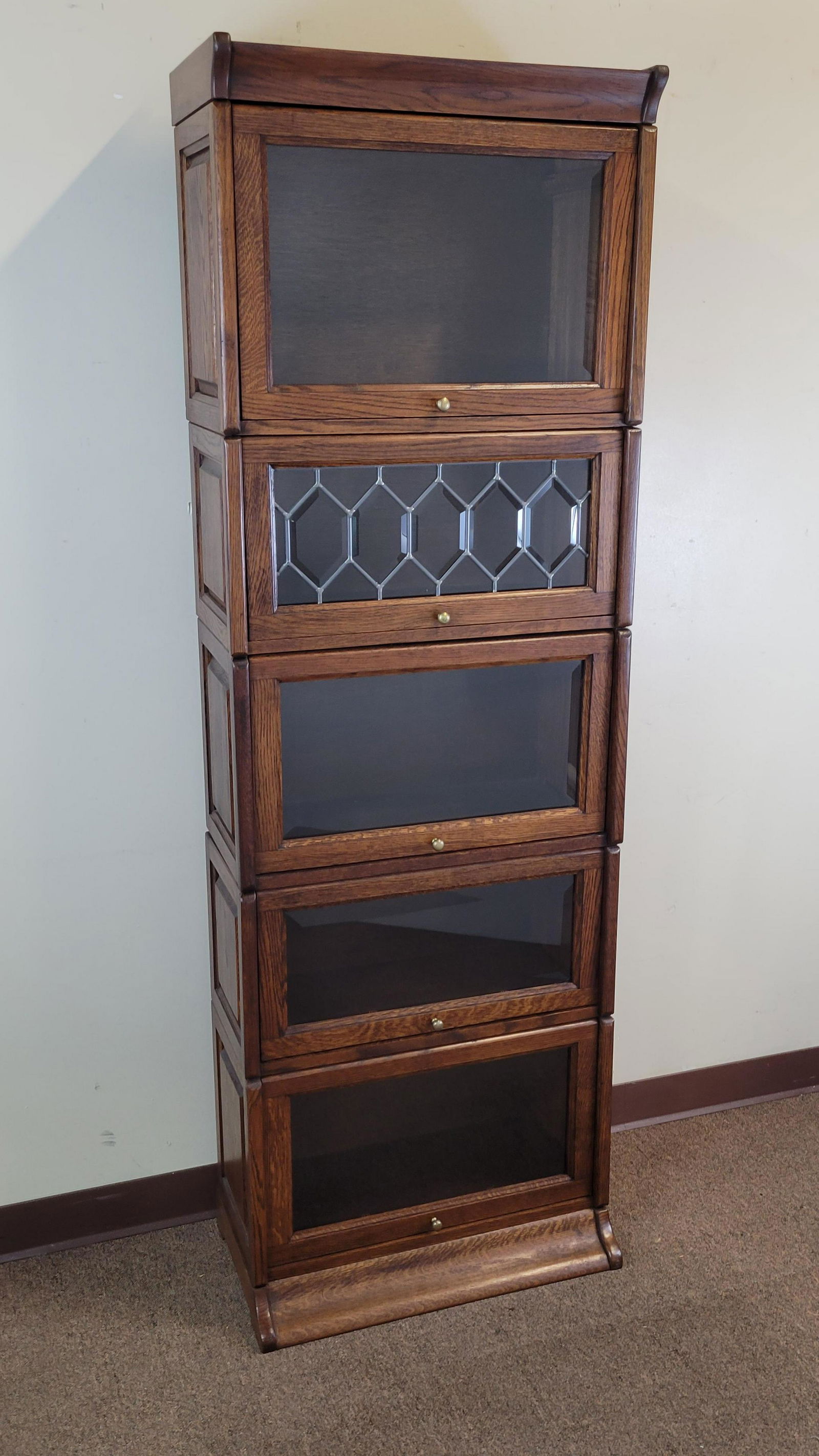 Five Section Barrister Bookcase (1 of 3)