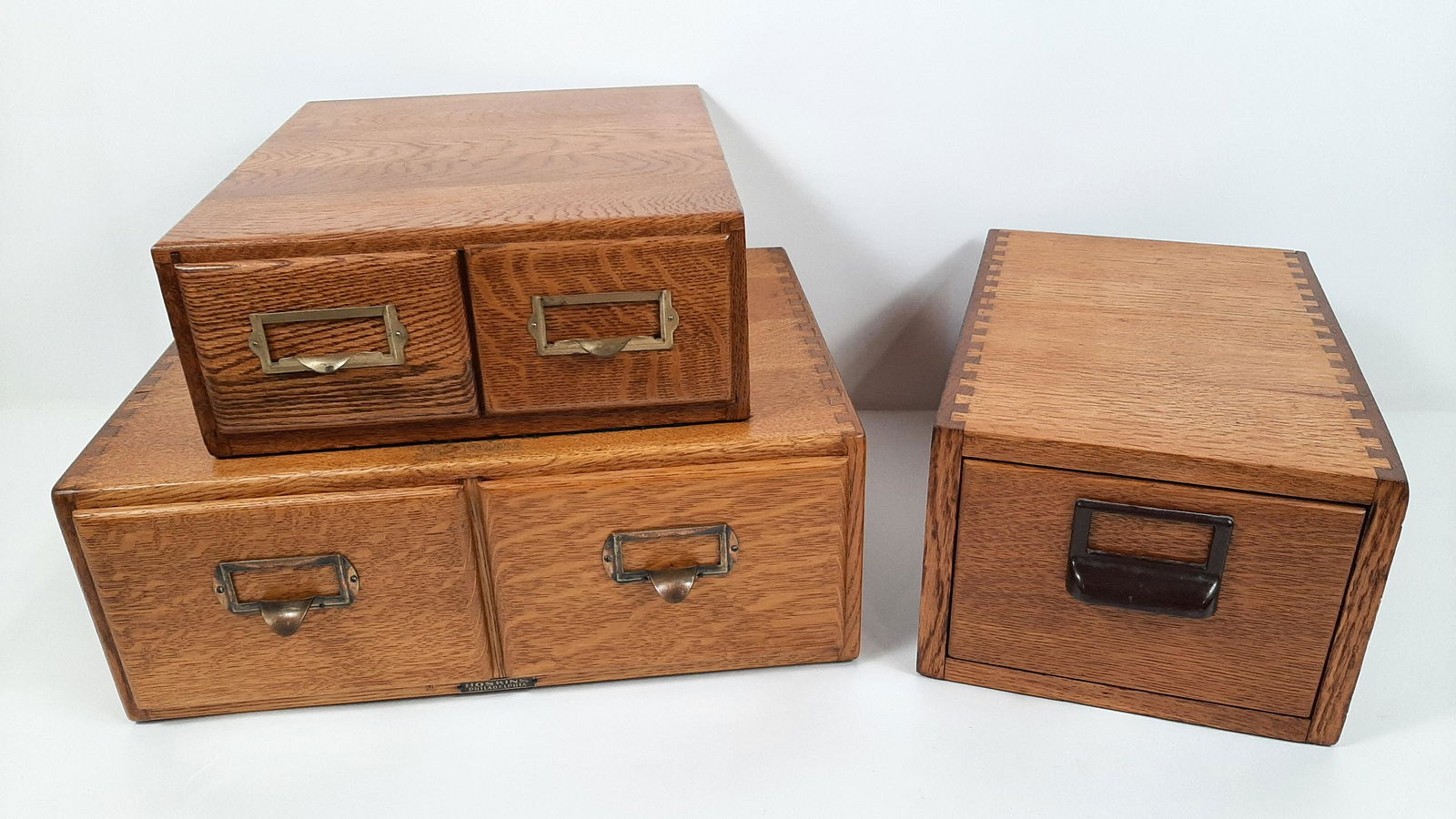 3 Wood Filing Cabinets incl. Shaw Walker (1 of 4)