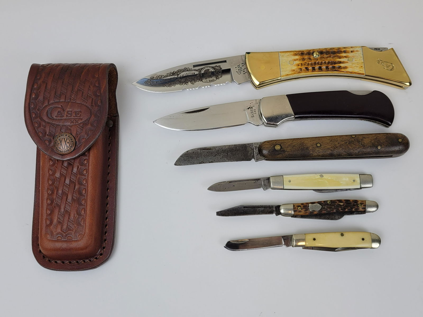 6 Pocket Knives Incl Case (1 of 5)