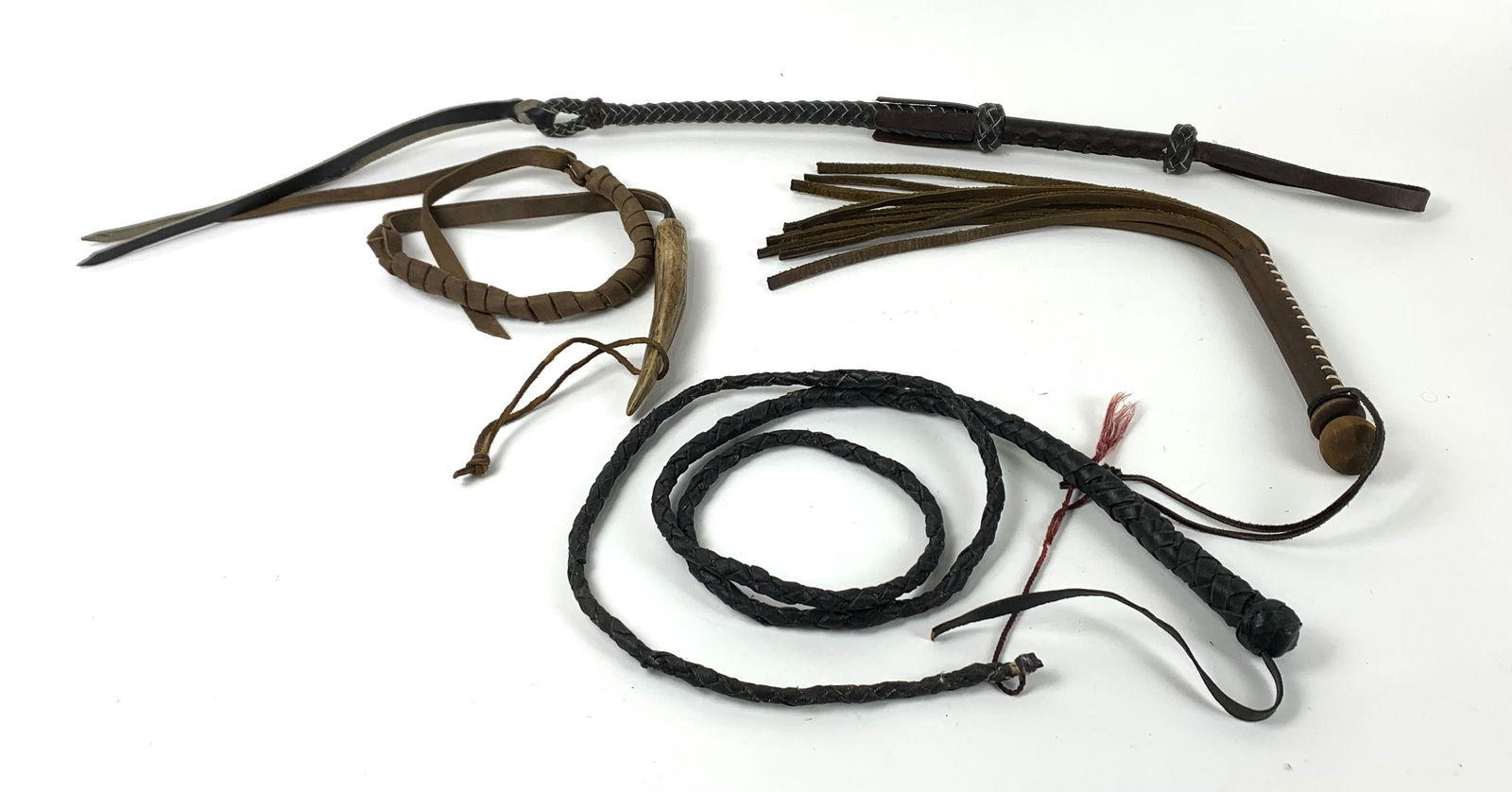 4 Leather Whips (1 of 2)