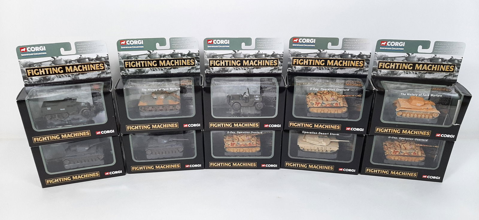 10 Corgi Fighting Machines Die Cast Tanks (1 of 6)