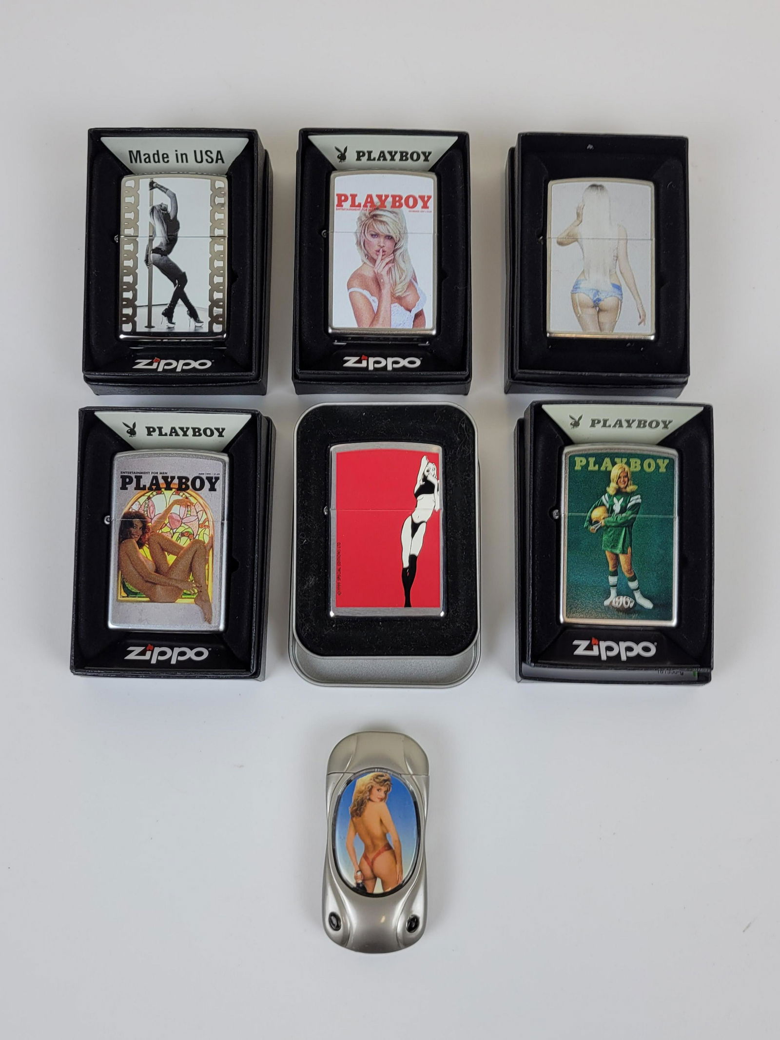 7 Lighters Incl Playboy Zippo (1 of 2)