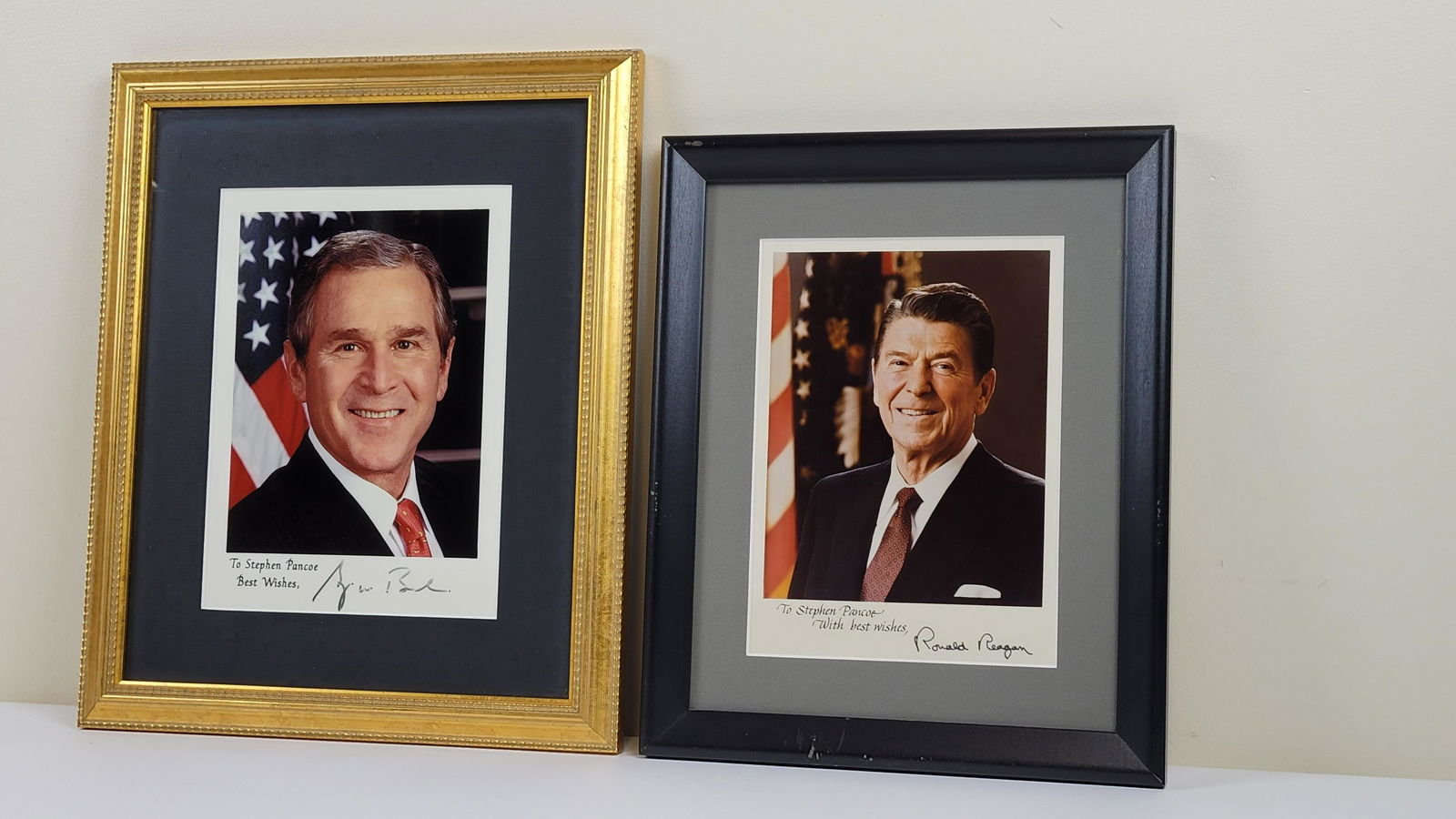 Ronald Reagan & George W. Bush Signed Photos (1 of 3)