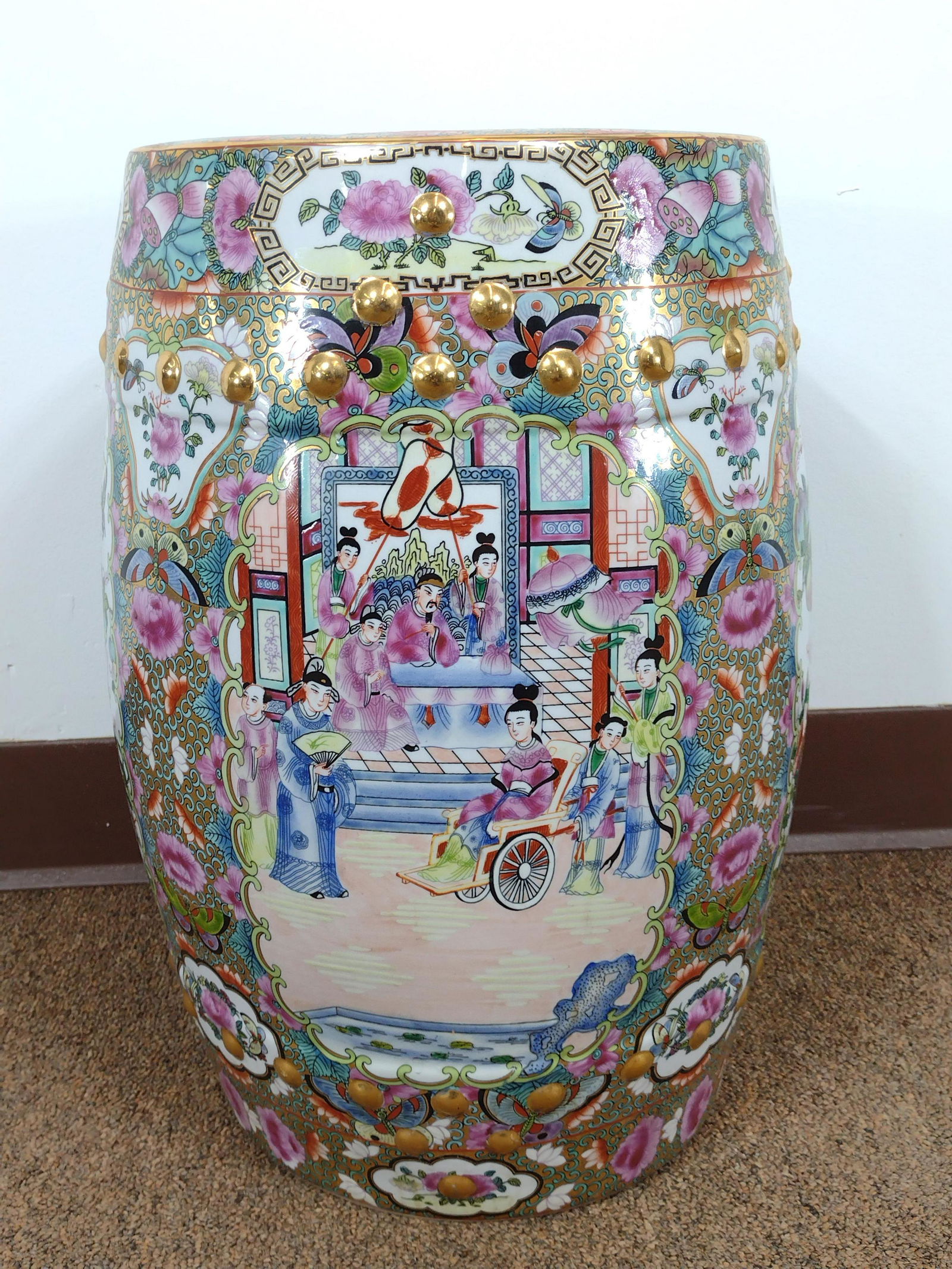 Ceramic Asian Garden Seat (1 of 4)