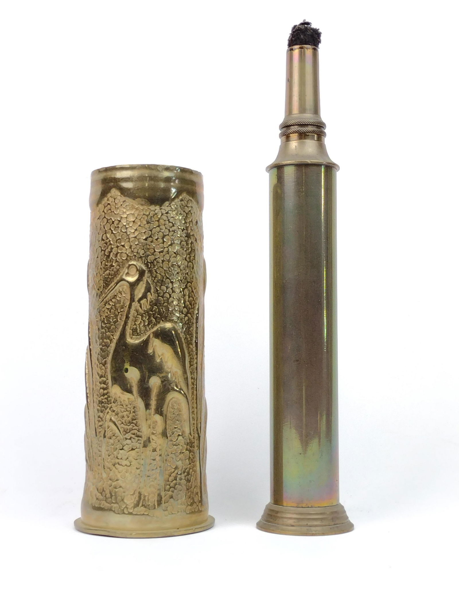 Antique Railroad Flare Torch & Trench Art Vase (1 of 5)
