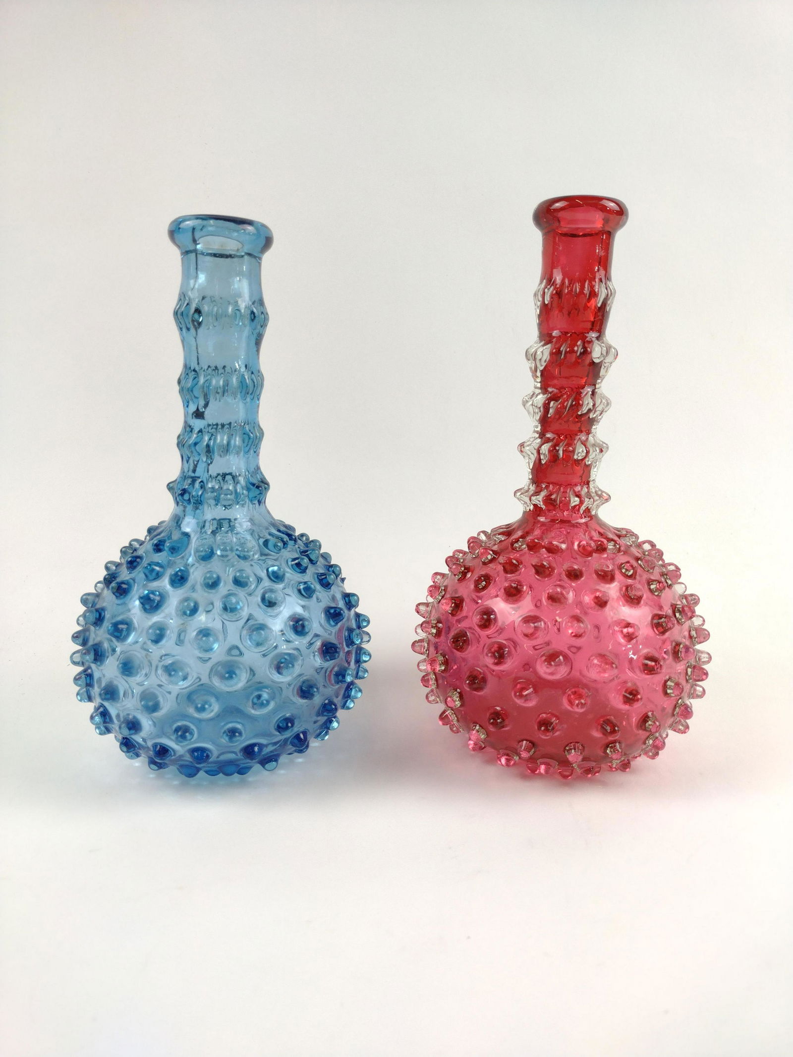 2 Hand Blown Barber's Bottles (1 of 4)