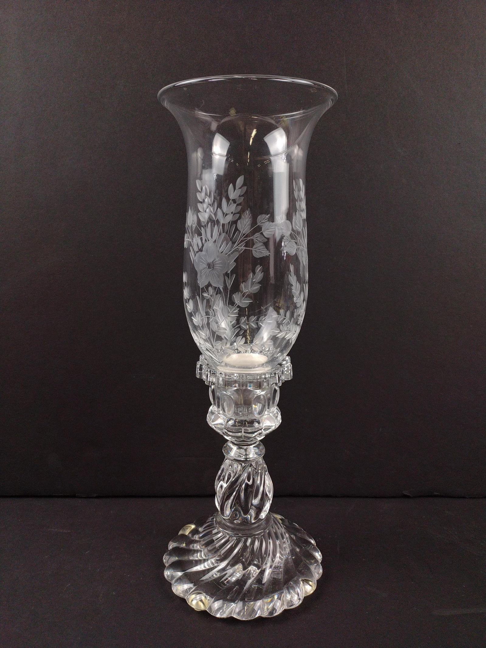 St. Louis Glass Candlestick with Shade (1 of 2)