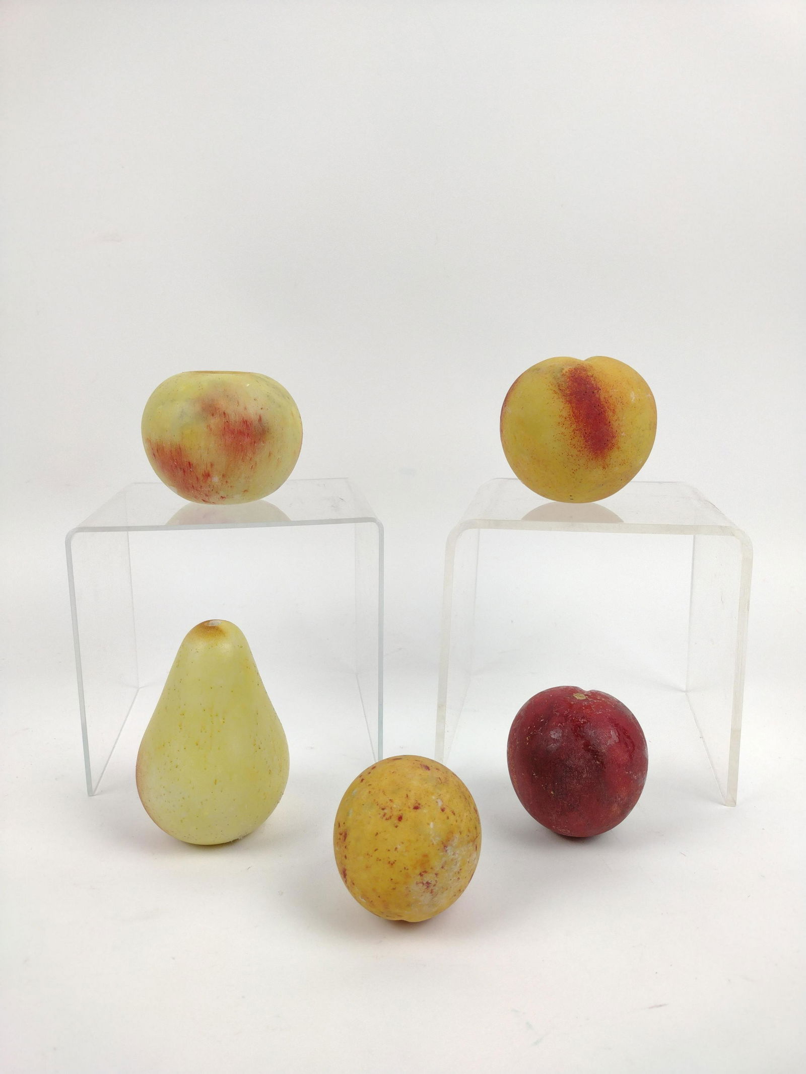 5 Pcs Painted Stone Fruit (1 of 7)