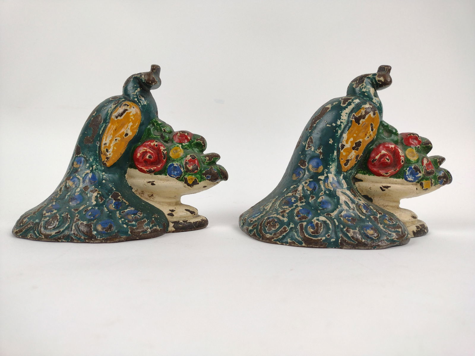 Cast Iron Peacock Doorstops (1 of 4)