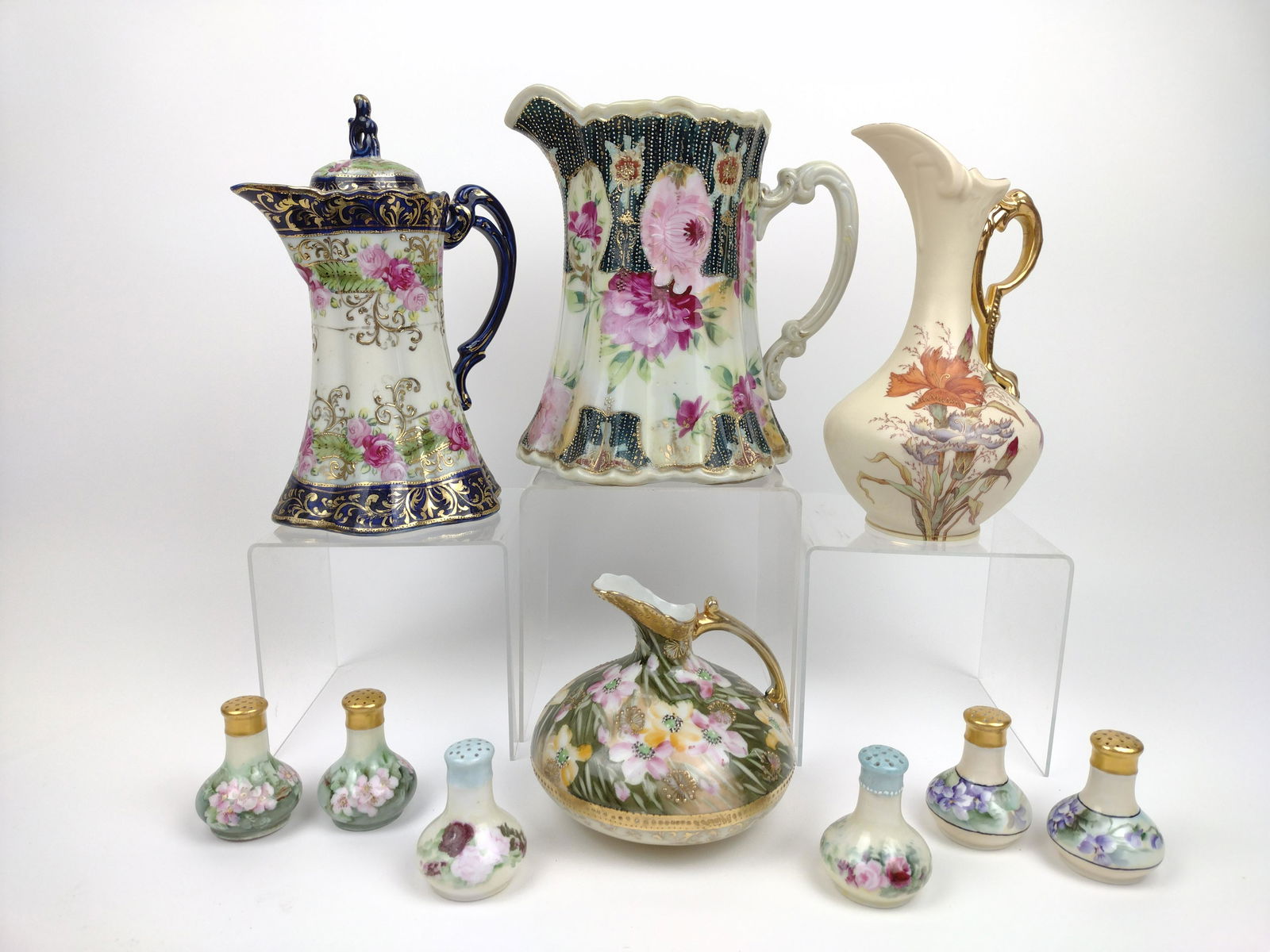 10 Pcs Hand Painted Porcelain Items (1 of 10)