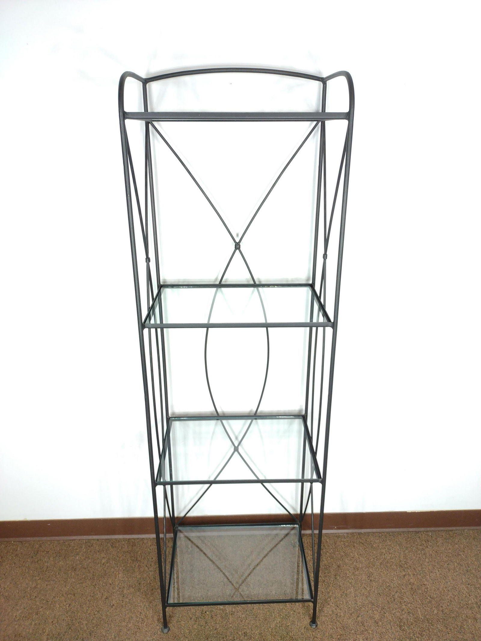 4 Tier Glass Shelving Unit (1 of 3)