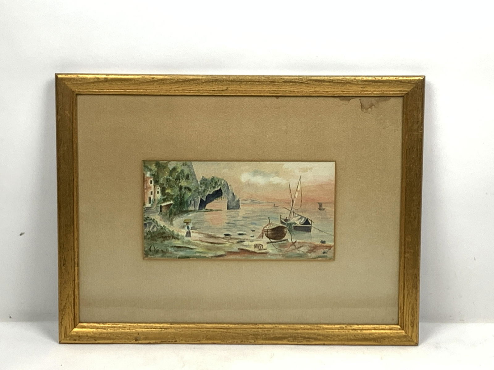 A. Van B Signed Watercolor on Paper (1 of 3)